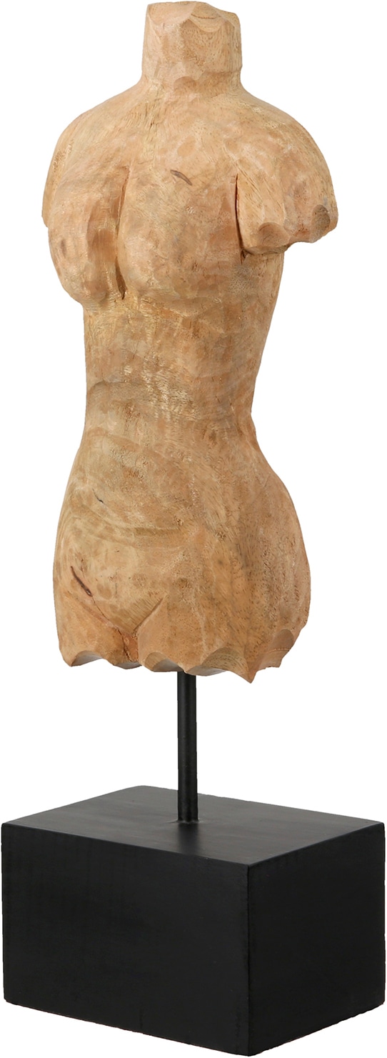 GILDE Sculpture »Skulptur Torso naturfarben« torse sculpture abstraite présentoir décoratif accessoire d'intérieur
