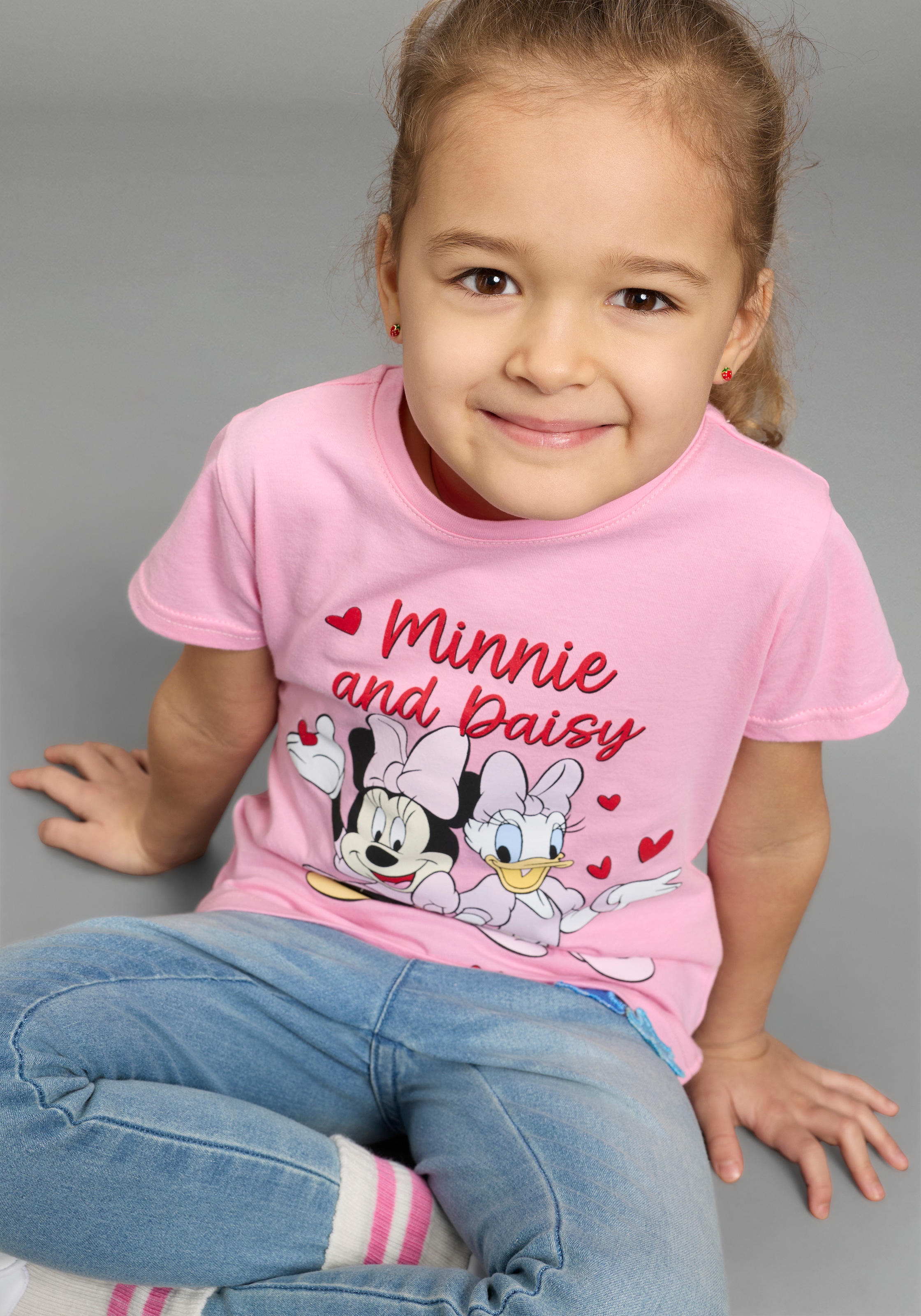 KIDSWORLD T-shirt »MINNIE & DAISY - Disney Shirt« modischer Stil, Kurzarm, auch in grossen Grössen, aus Baumwolle