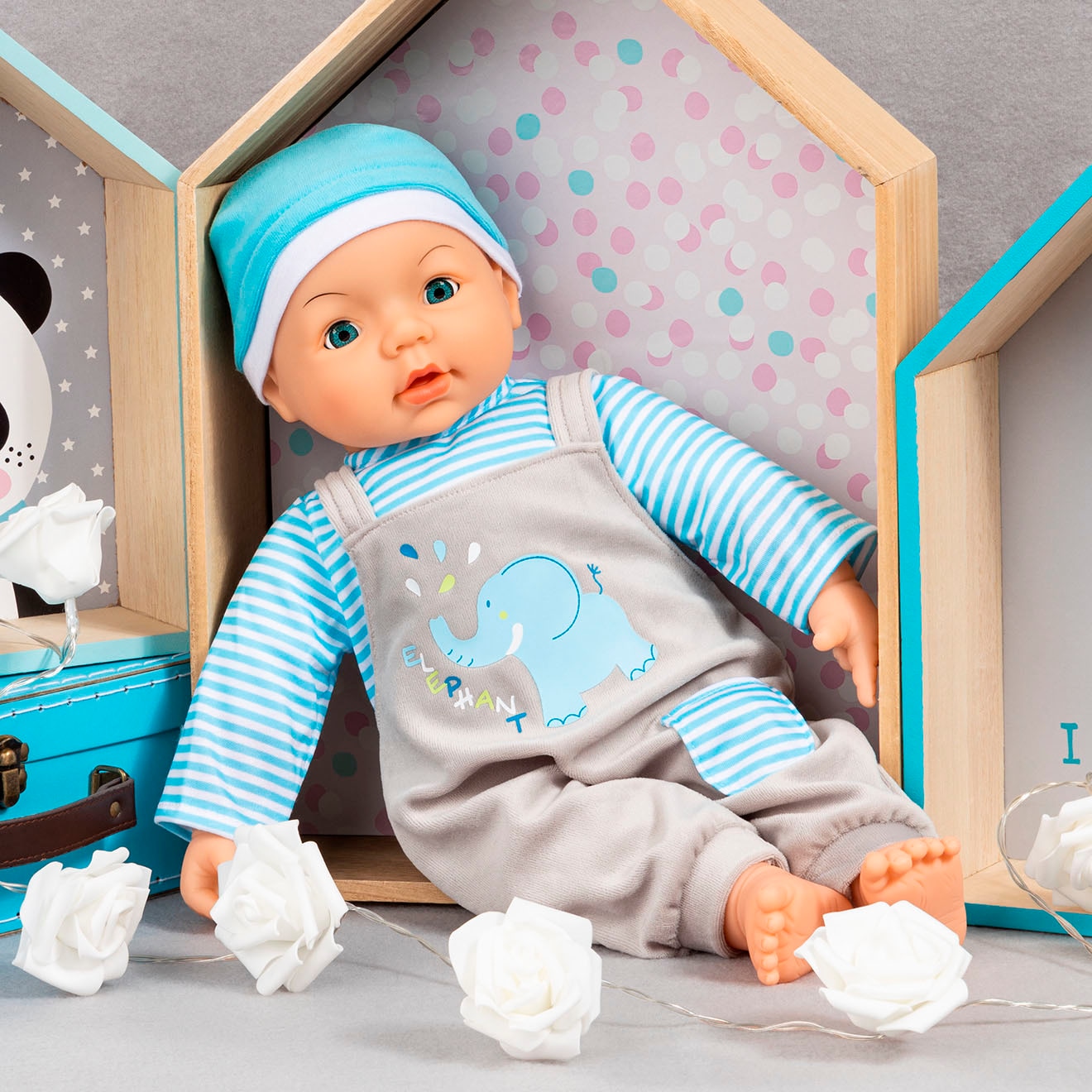 Bayer Vêtements de poupées »Latzhose Elefant 46«