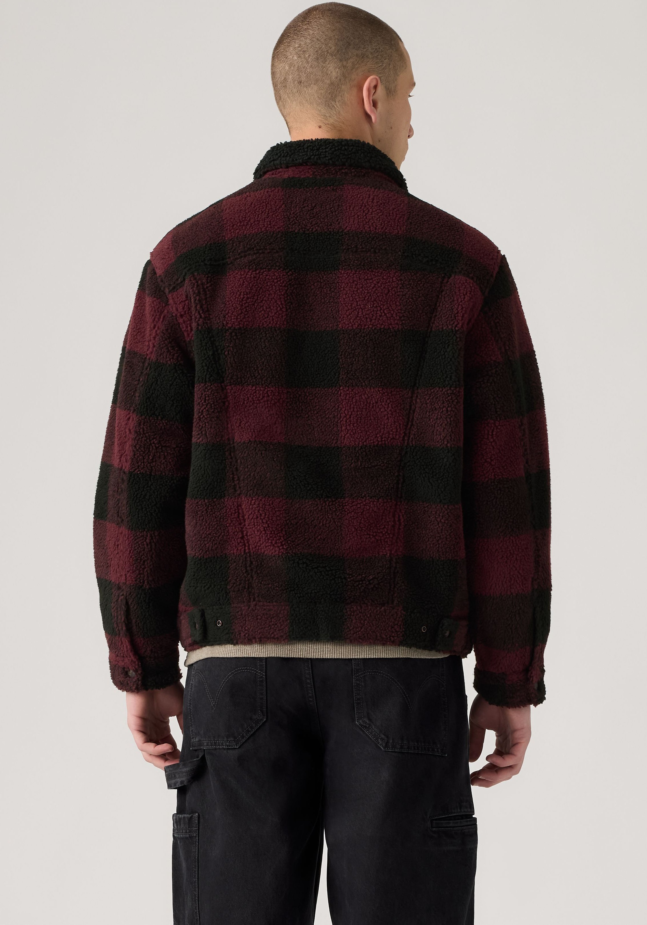 Levi's® Fleecejacke »TYPE 3 EXT SHERPA TRUCKER« Druckknopfverschluss, seitliche Eingrifftaschen
