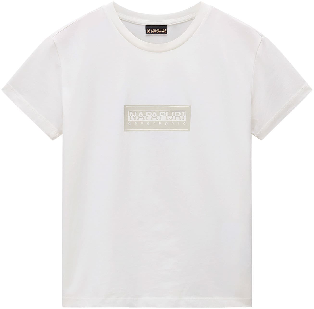 Napapijri T-shirt à manches courtes »S-BOX LOGO SS W 1 A69 LANGOUSTINO A69« avec encolure ronde, en coton jersey simple, coupe régulière