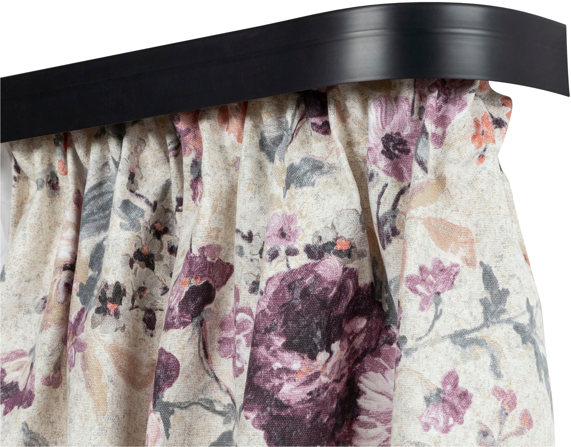 SN DECO GROUP Vorhangschiene »SH1« 1 läufig-läufig Fixmass Set 1-läufig,inkl. Rundbögen, Blende 5 cm, vorgebohrt, Innenlauf