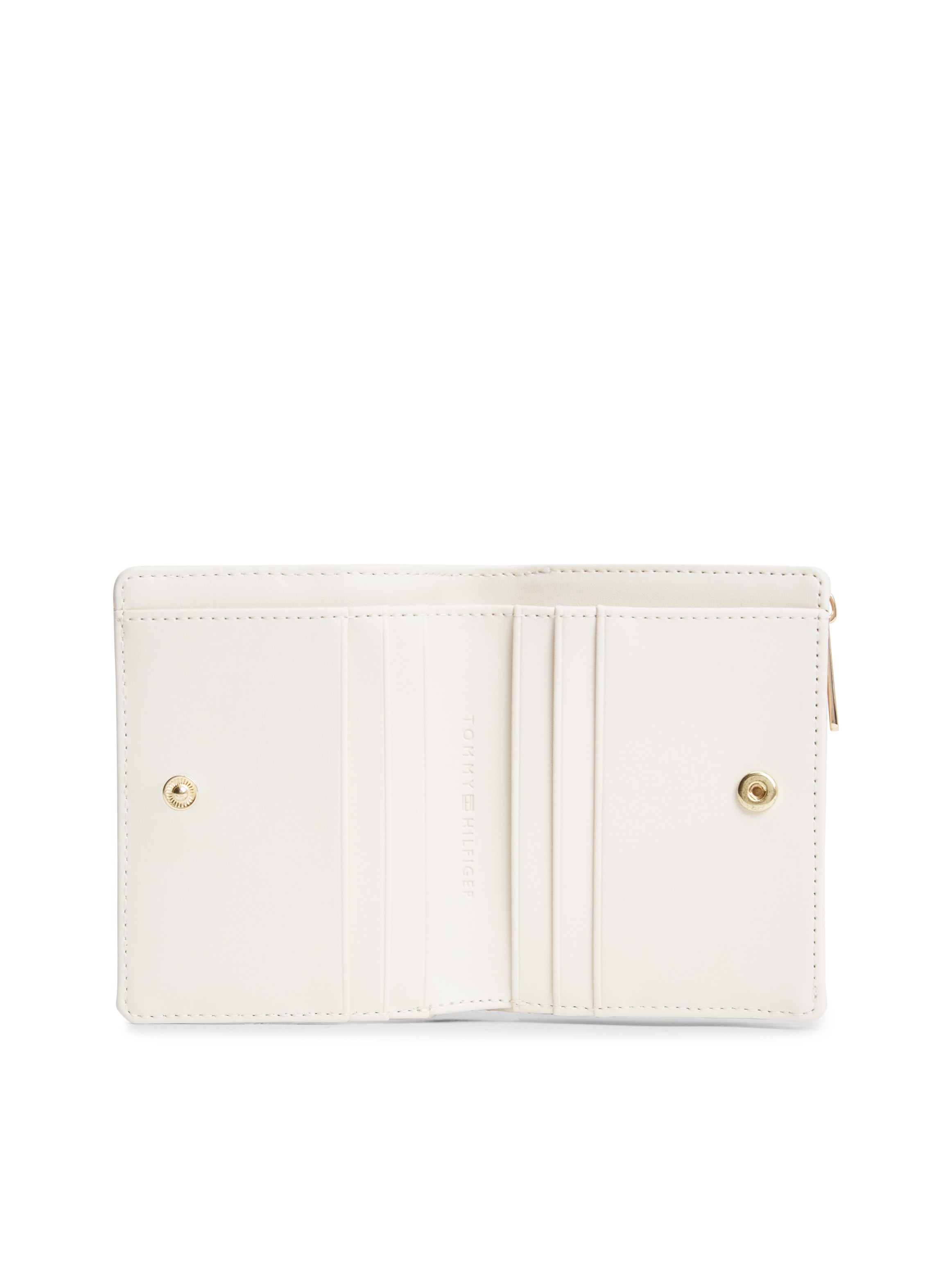 Tommy Hilfiger Geldbörse »TH FEMININE BIFOLD« Damen Geldbeutel, Portemonnaie mit goldfarbenem TH-Logoelement