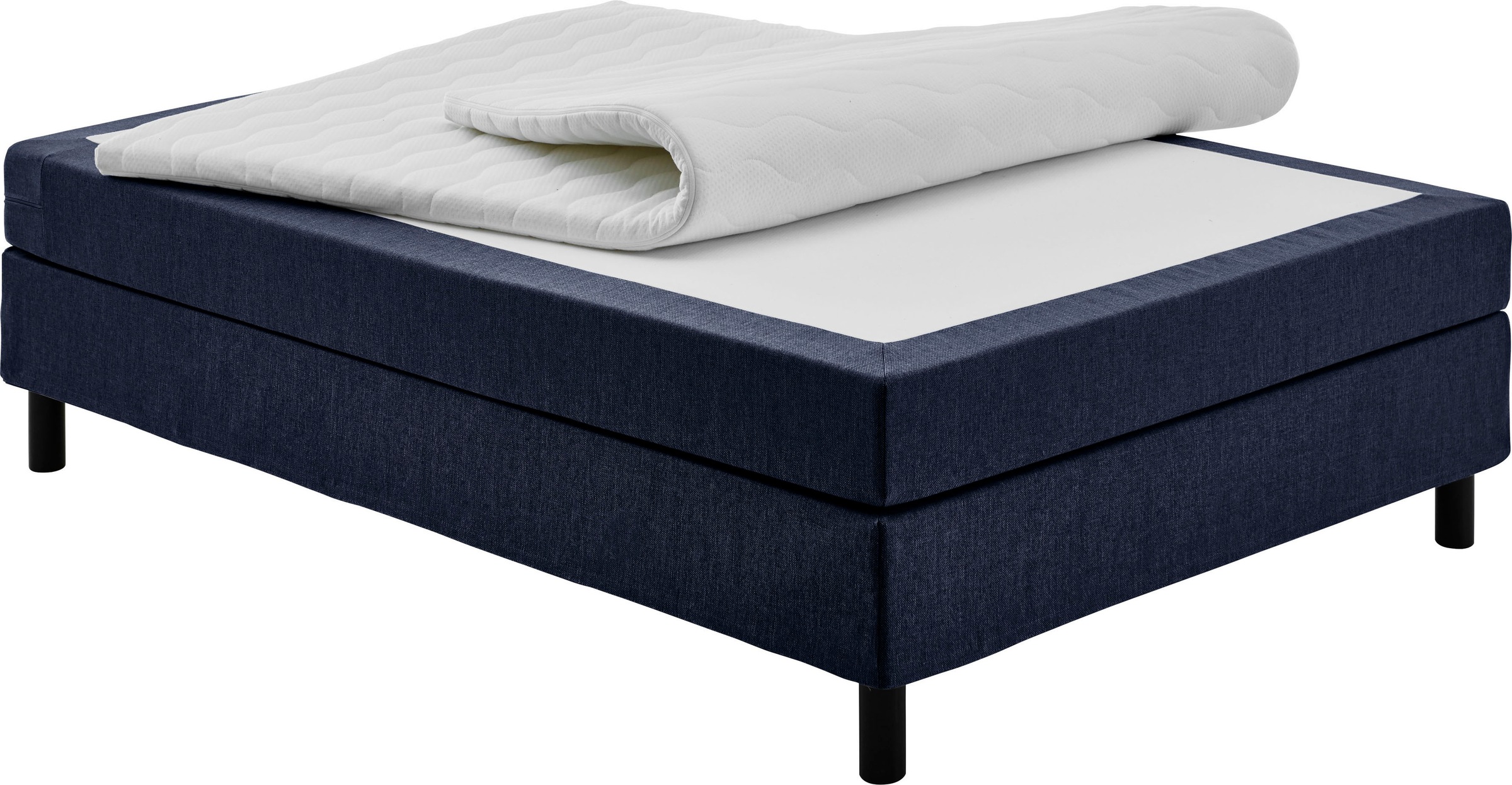 ATLANTIC home collection Lit de boxe »Happy« ohne Kopfteil, mit Topper, wahlweise mit oder ohne Bettwaren