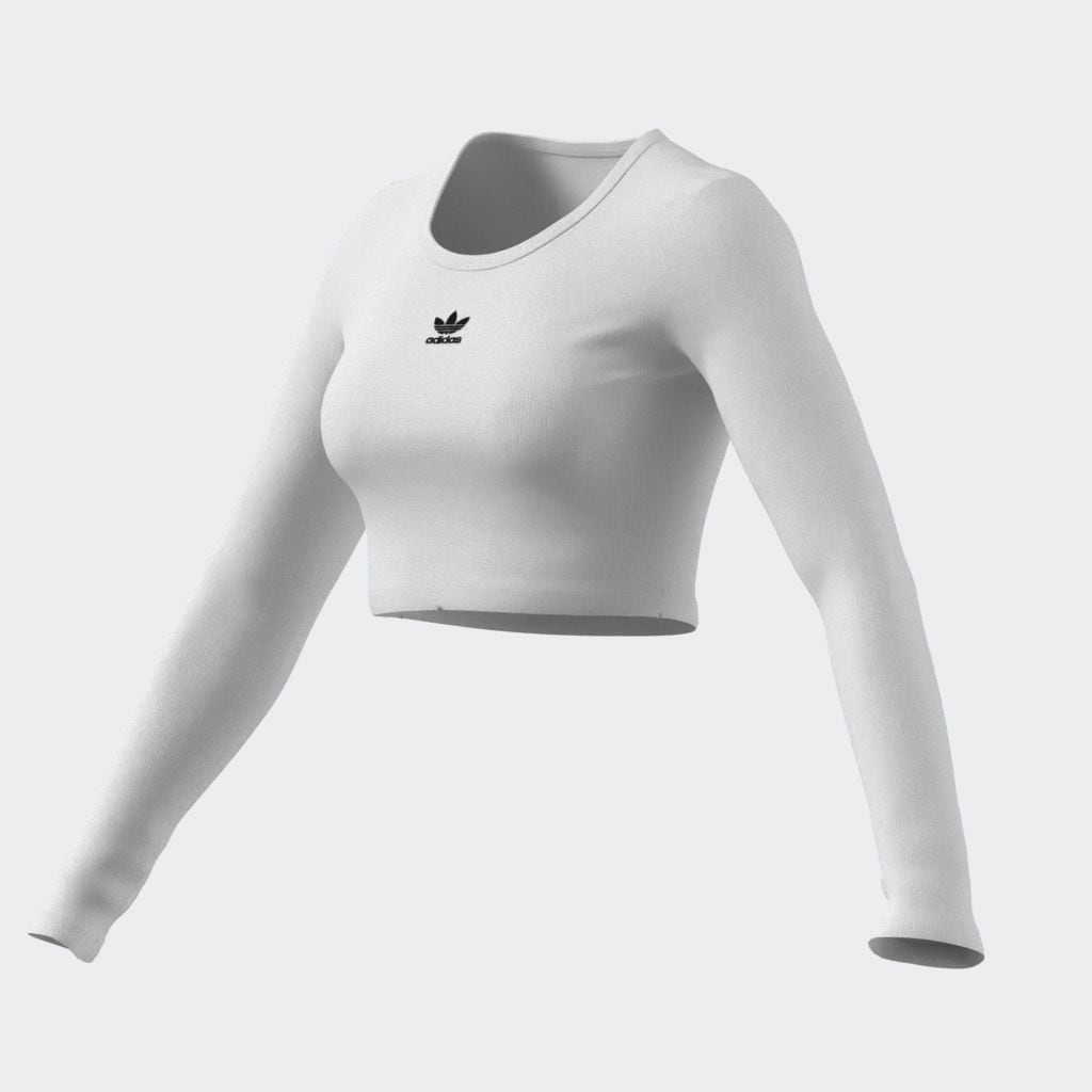 adidas Originals Langarmshirt »ESS CROP LS«