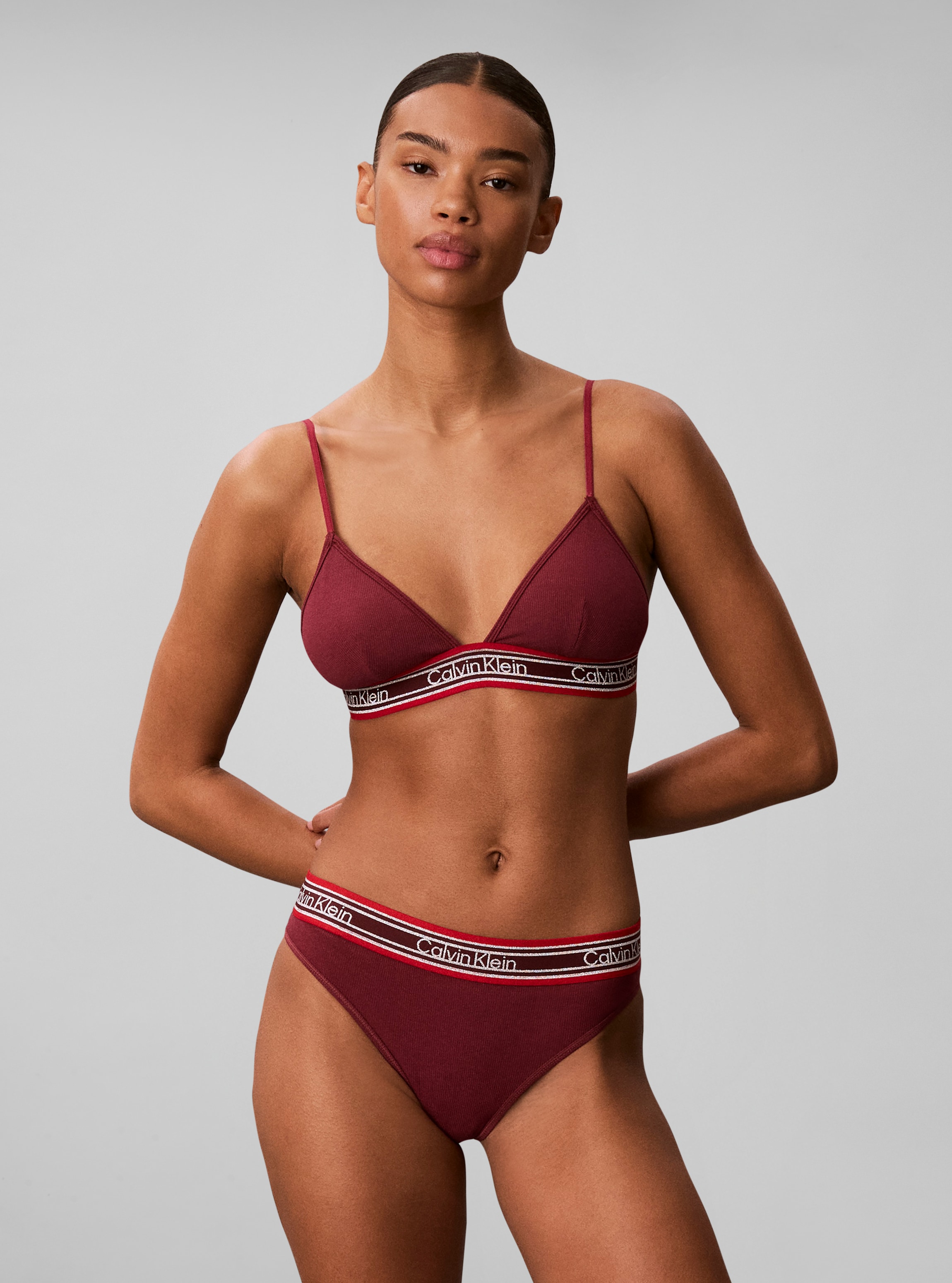 Calvin Klein Underwear Soutien-gorge triangle »LIGHTLY LINED TRIANGLE« mit CK-Logo am Bund