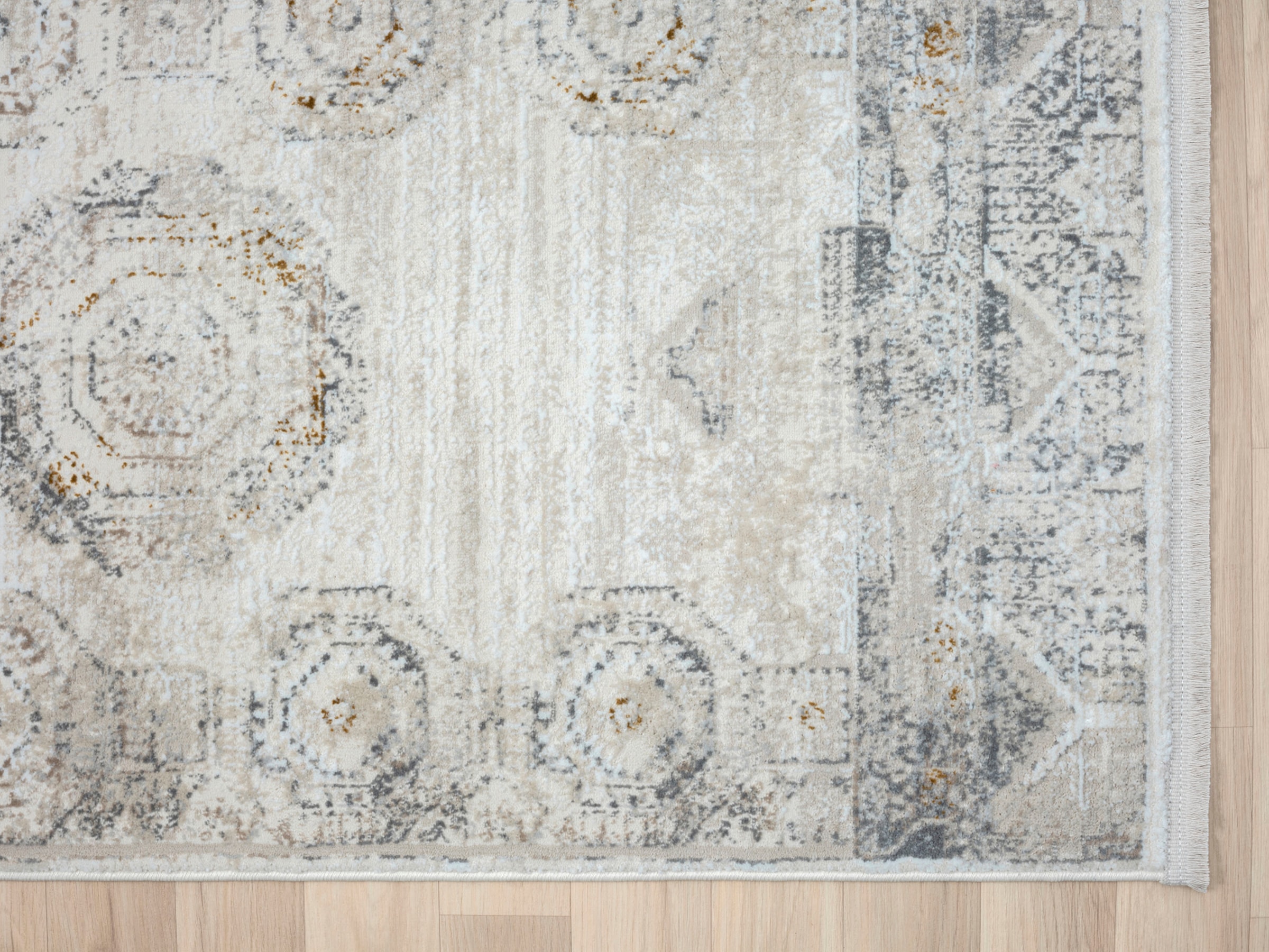 Myflair Möbel & Accessoires Teppich »My Kazak« rechteckig 10 mm Höhe Kurzflor, Retro-Style, besonders weich durch Microfaser, mit Fransen