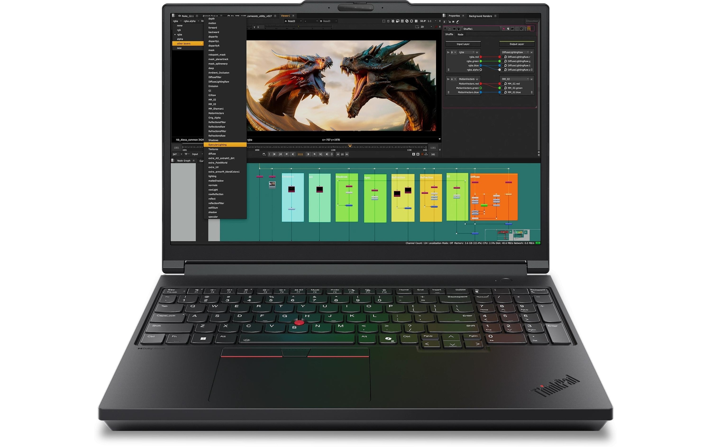 Lenovo Ordinateur portable professionnel »ThinkPad P16 Gen 3 (Intel)« / 16 ″ Intel Core Ultra 9 1.000 GB SSD