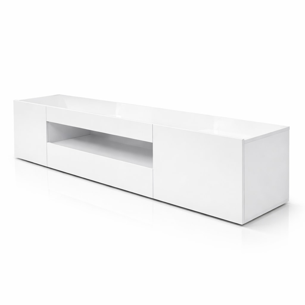 GOODproduct Table basse »LORENZO 2, TV-Board, TV-Kommode, TV-Schrank, TV-Unterschrank, TV-Möbel« Modernes lackiertes Hochglanz TV-Board, grifflos, Breite 200 cm