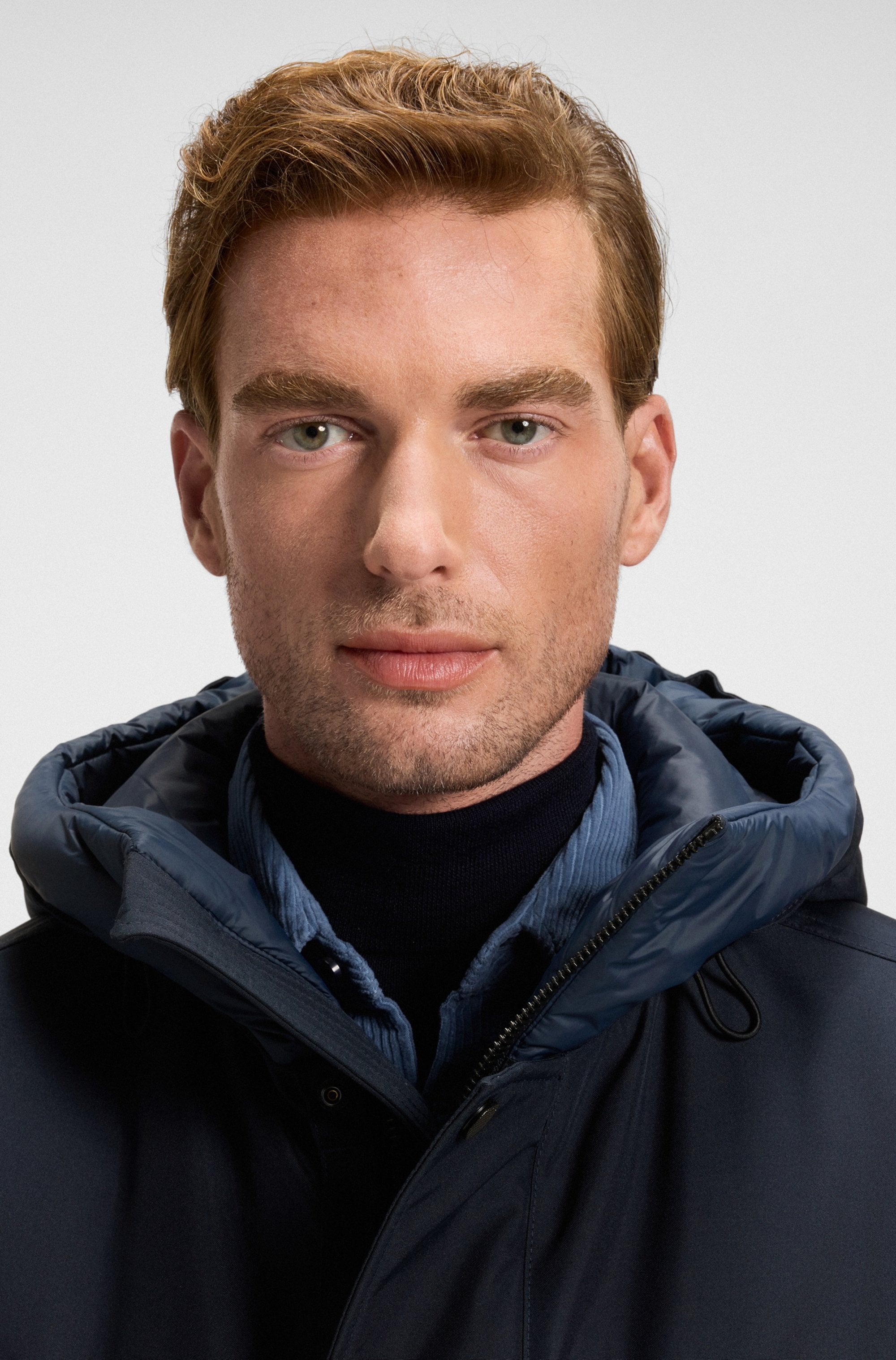 BOSS ORANGE Parka »Osiass« mit Kapuze relaxed fit, mit wattierter Kapuze, verdeckter Reissverschluss