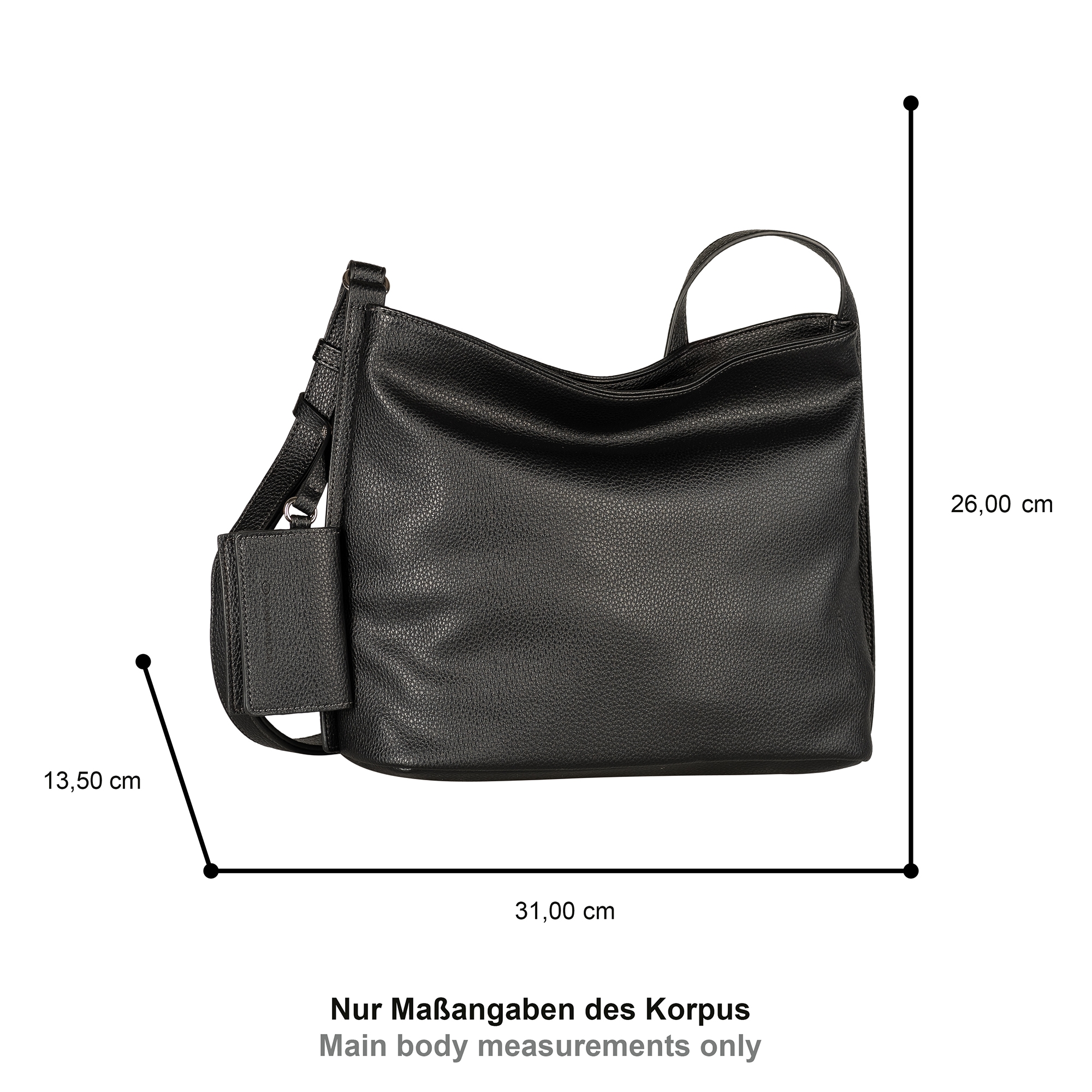 TOM TAILOR Hobo »Amarea« weiches Lederimitat mit geradlinigem Schnitt und klaren kühlen Farben