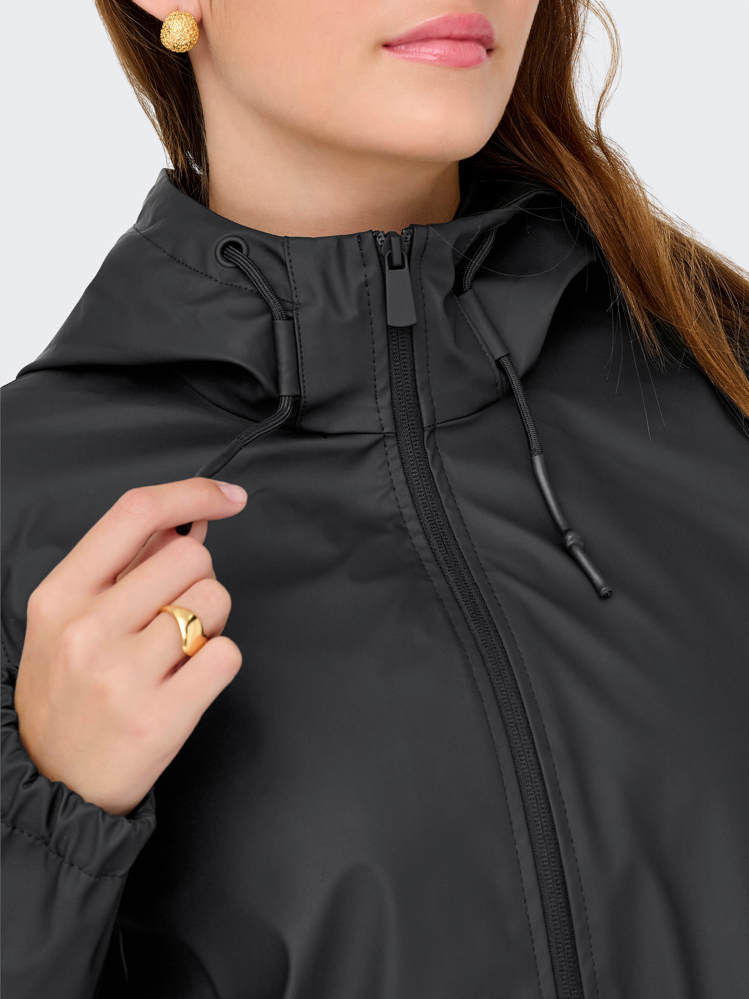 JDY Veste d'extérieur »JDYMULAN RAINCOAT OTW SIJ NOOS« mit Kapuze
