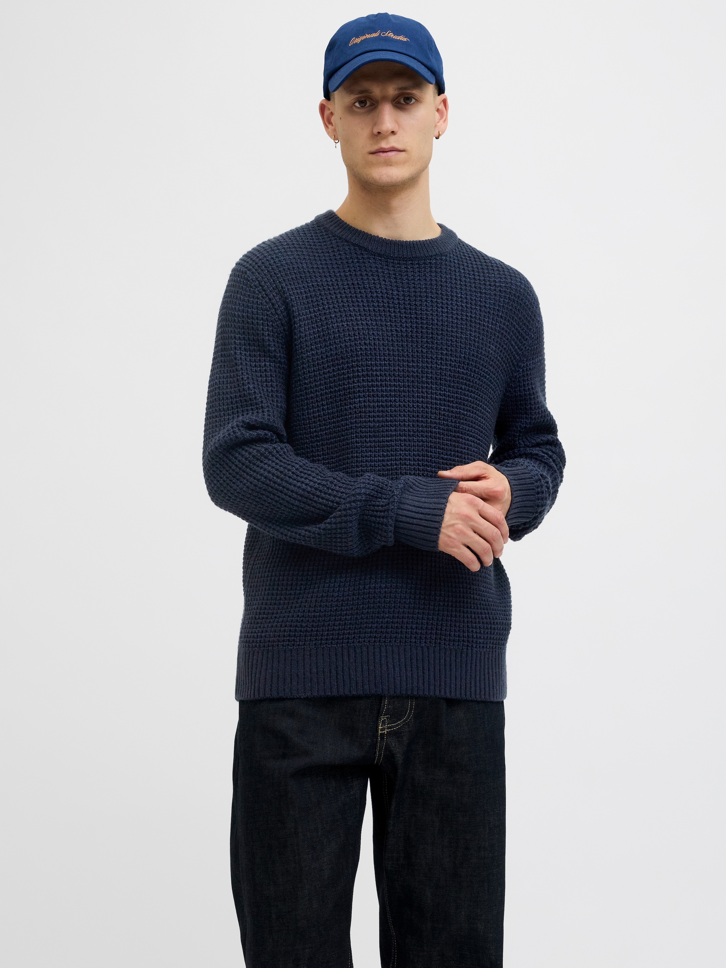 Jack & Jones Strickpullover »JJGLOBAL KNIT CREW NECK«
