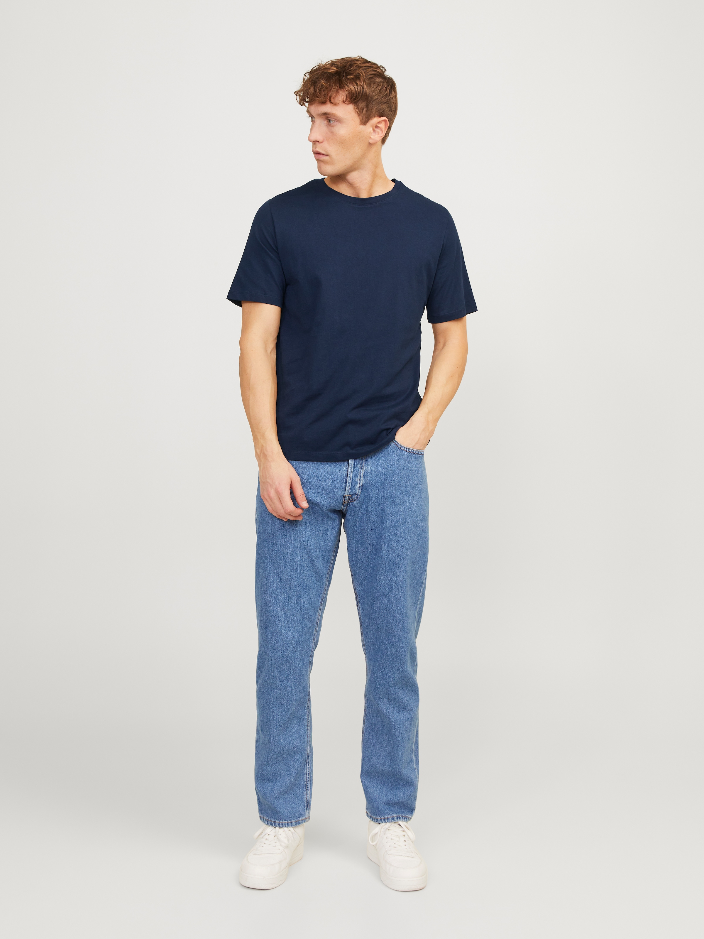 Jack & Jones T-Shirt »JJEORGANIC BASIC TEE SS O-NE 5PK MP NOOS« Packung, 5er-Pack, 5 Stk.