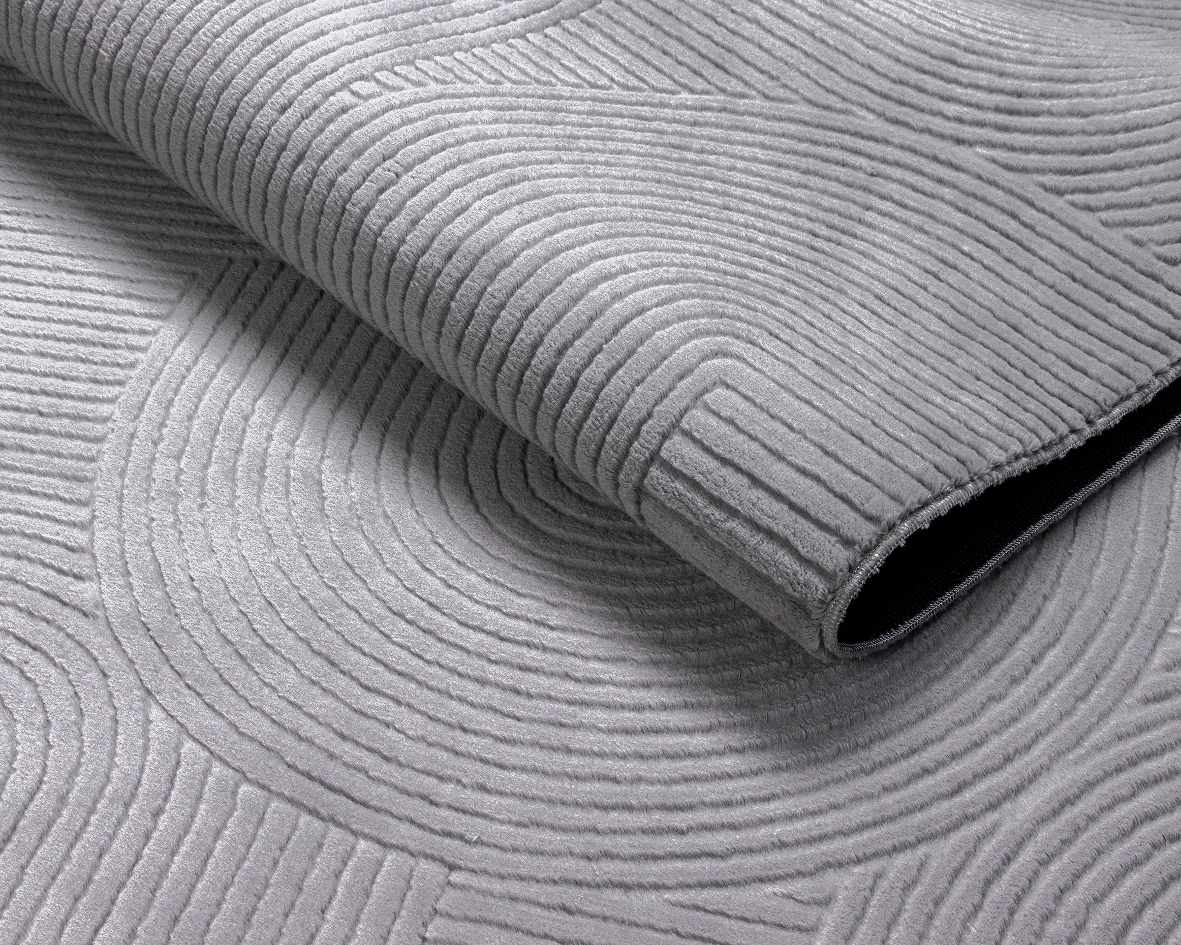 GOODproduct Tapis design »Zoelle 3D Optik/Hoch-Tief Effekt« Rectangulaire 8 mm Höhe avec dos antidérapant, agréablement doux, tapis salon design bohème