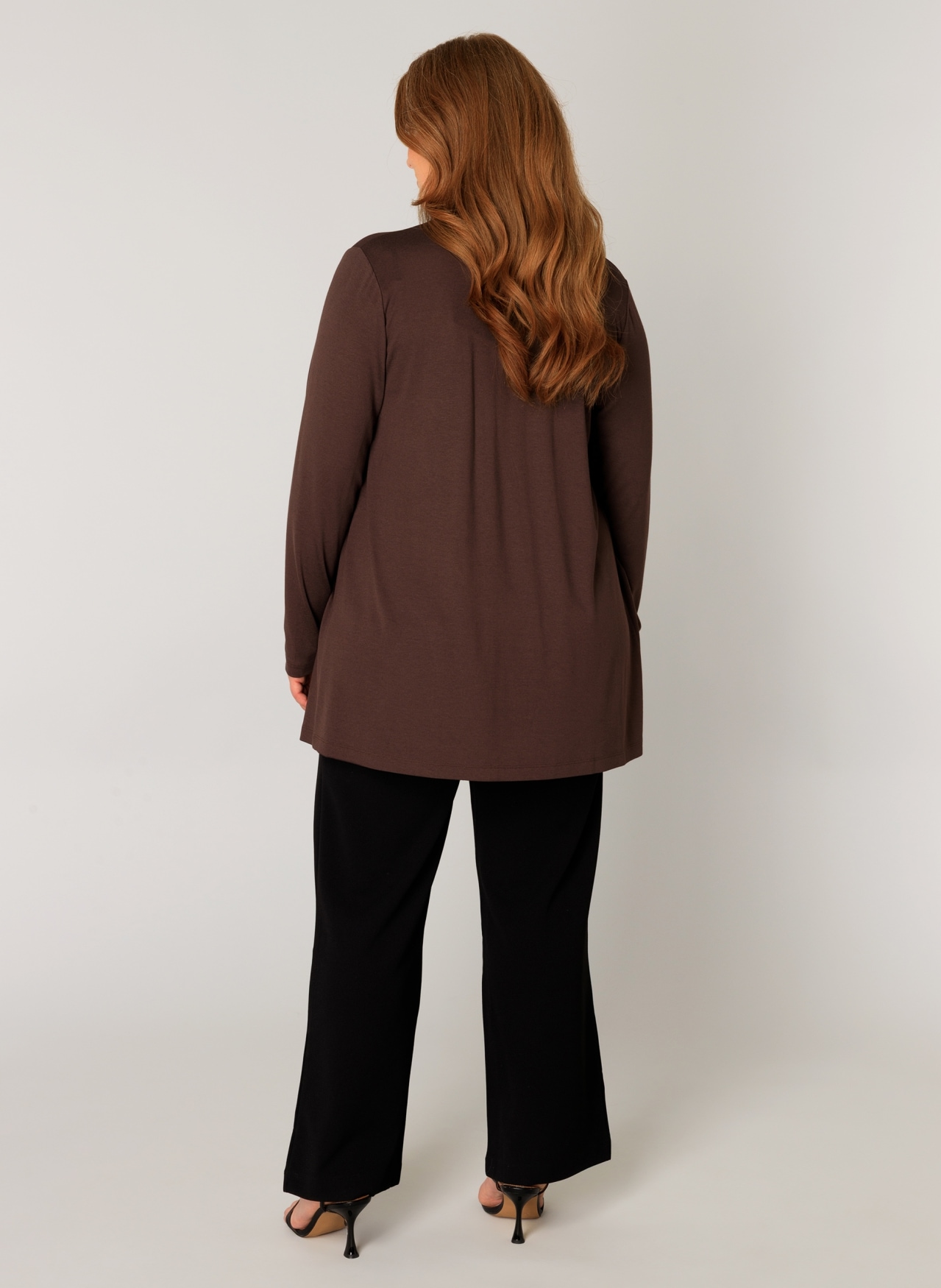 Base Level Curvy Strickjacke »Ayla« im verschlusslosen Design