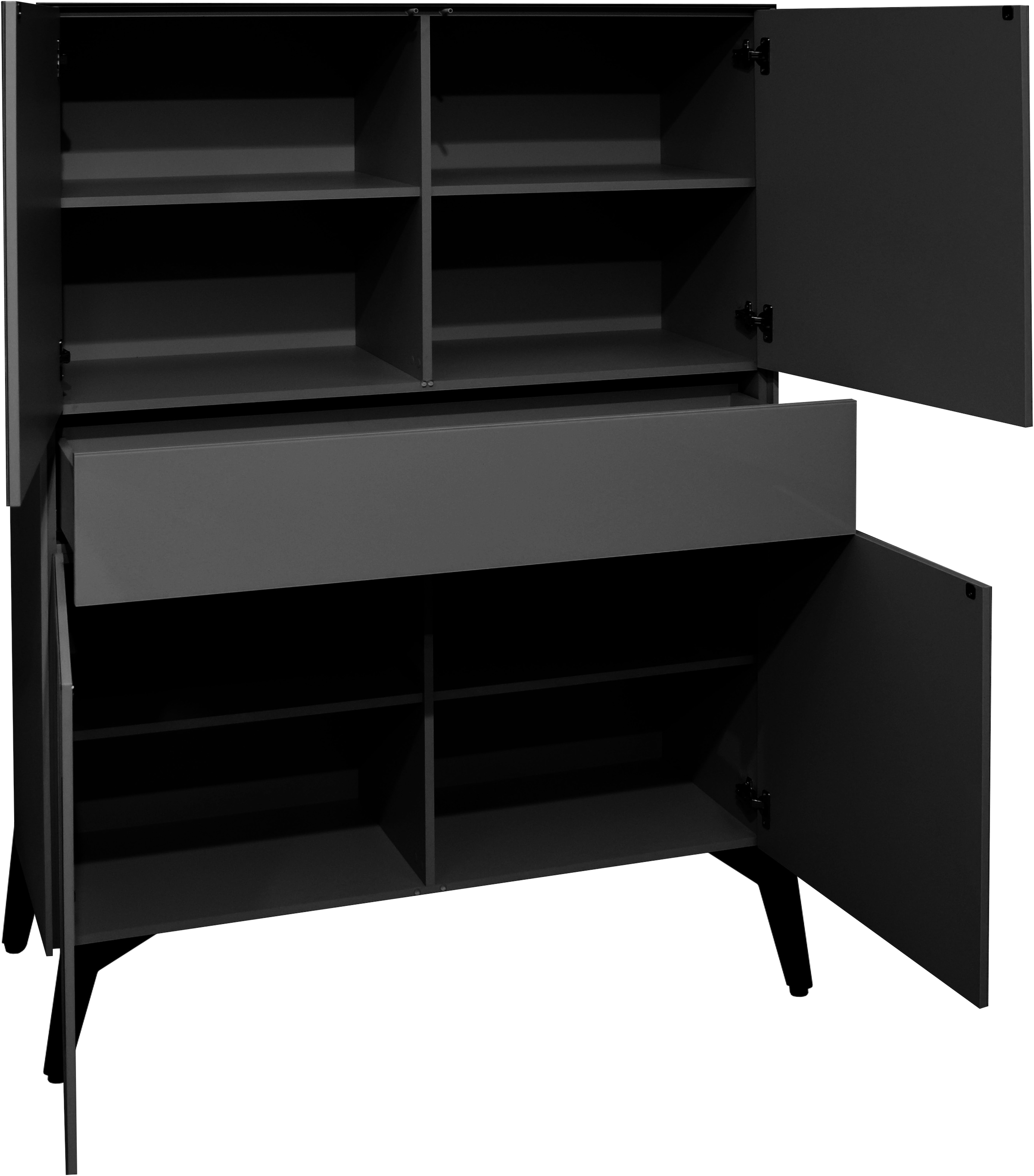 Mäusbacher Highboard »Imola TOPSELLER!« OTTOs Choice,  Mäusbacher Highboard, Breite 121 cm, mit Glasfront und Glasoberplatte