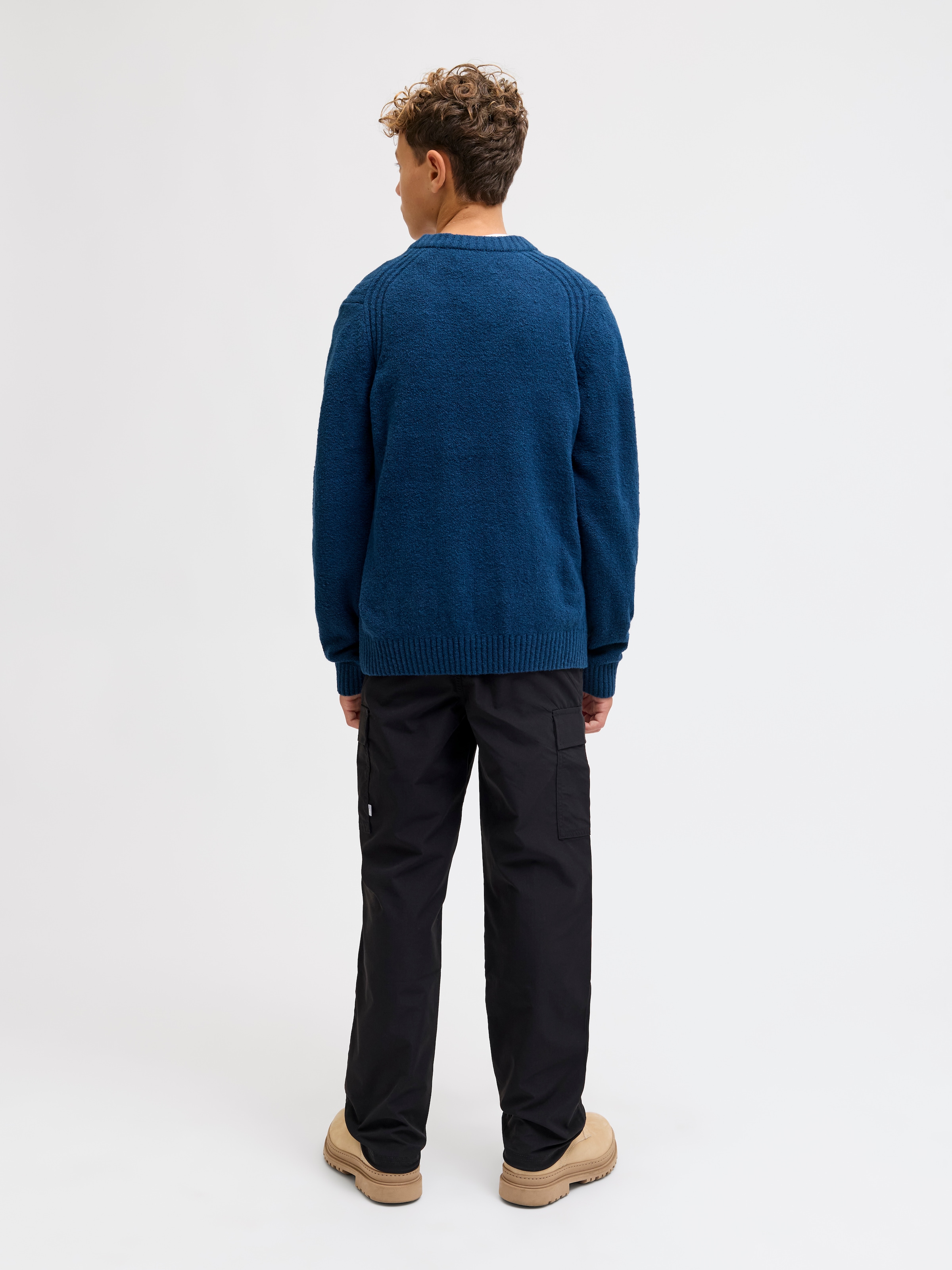 Jack & Jones Junior Rundhalspullover »JCOPOINT KNIT BOUCLE CREW NECK BF JNR«