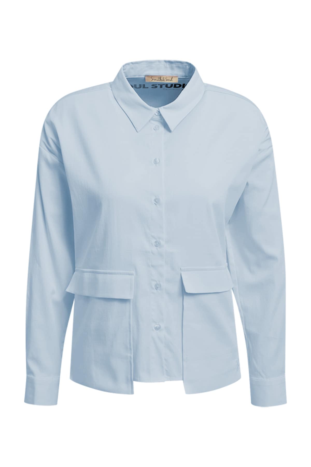 Smith & Soul Blouse chemise avec poches à rabat devant