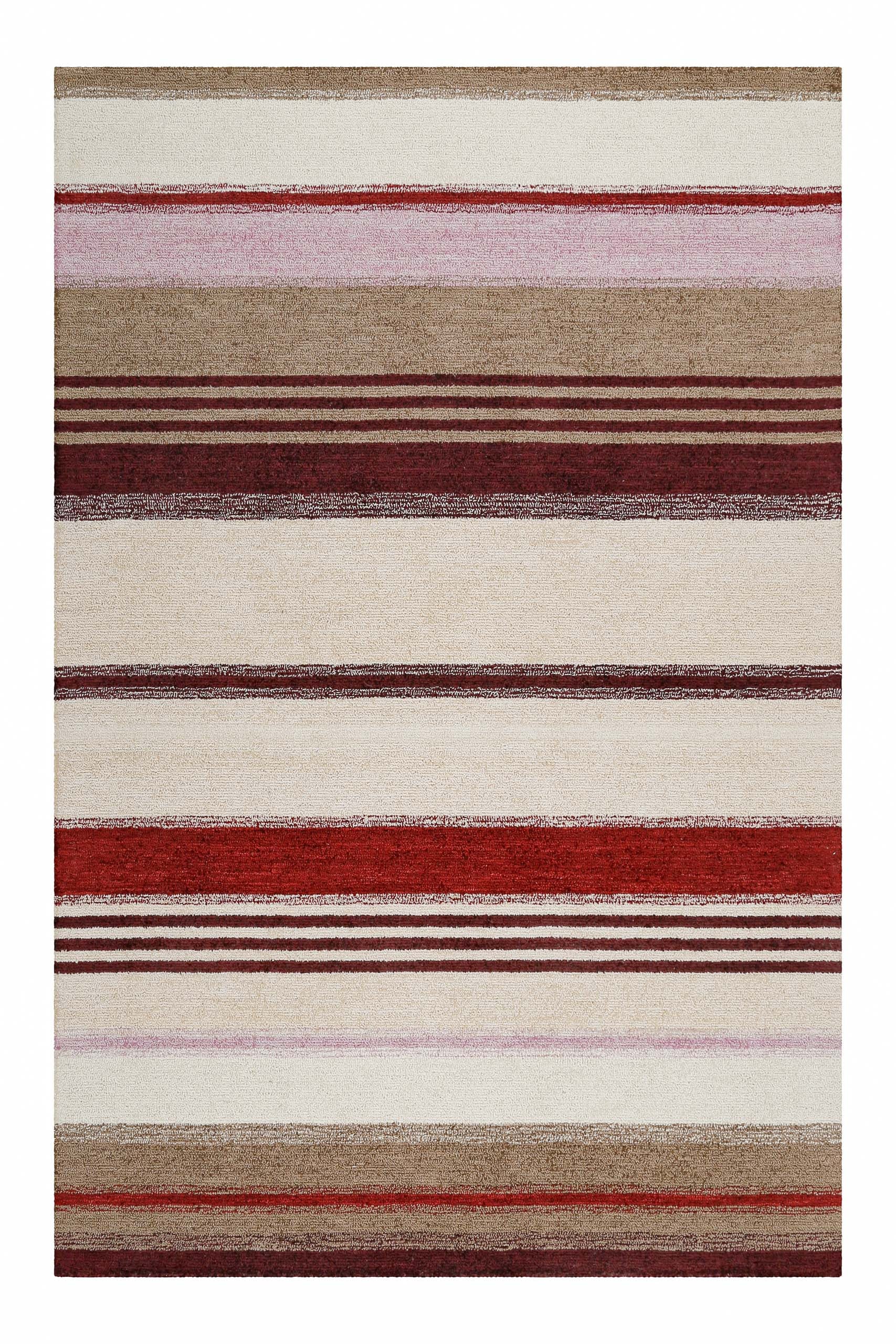 Wecon home Tapis »Petrol« Rectangulaire 7 mm Höhe handgefertigt, pflegeleicht, gestreift, Wohnzimmer, Schlafzimmer