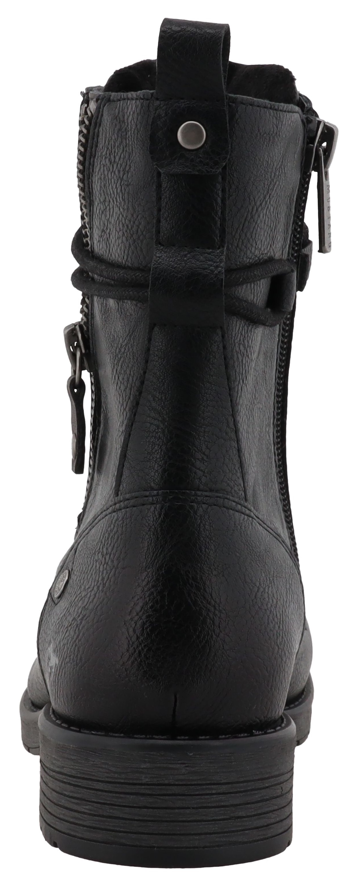 Mustang Shoes Bottes d'hiver »Elfi«  bottes d’hiver avec fermeture éclair et laçage marqué