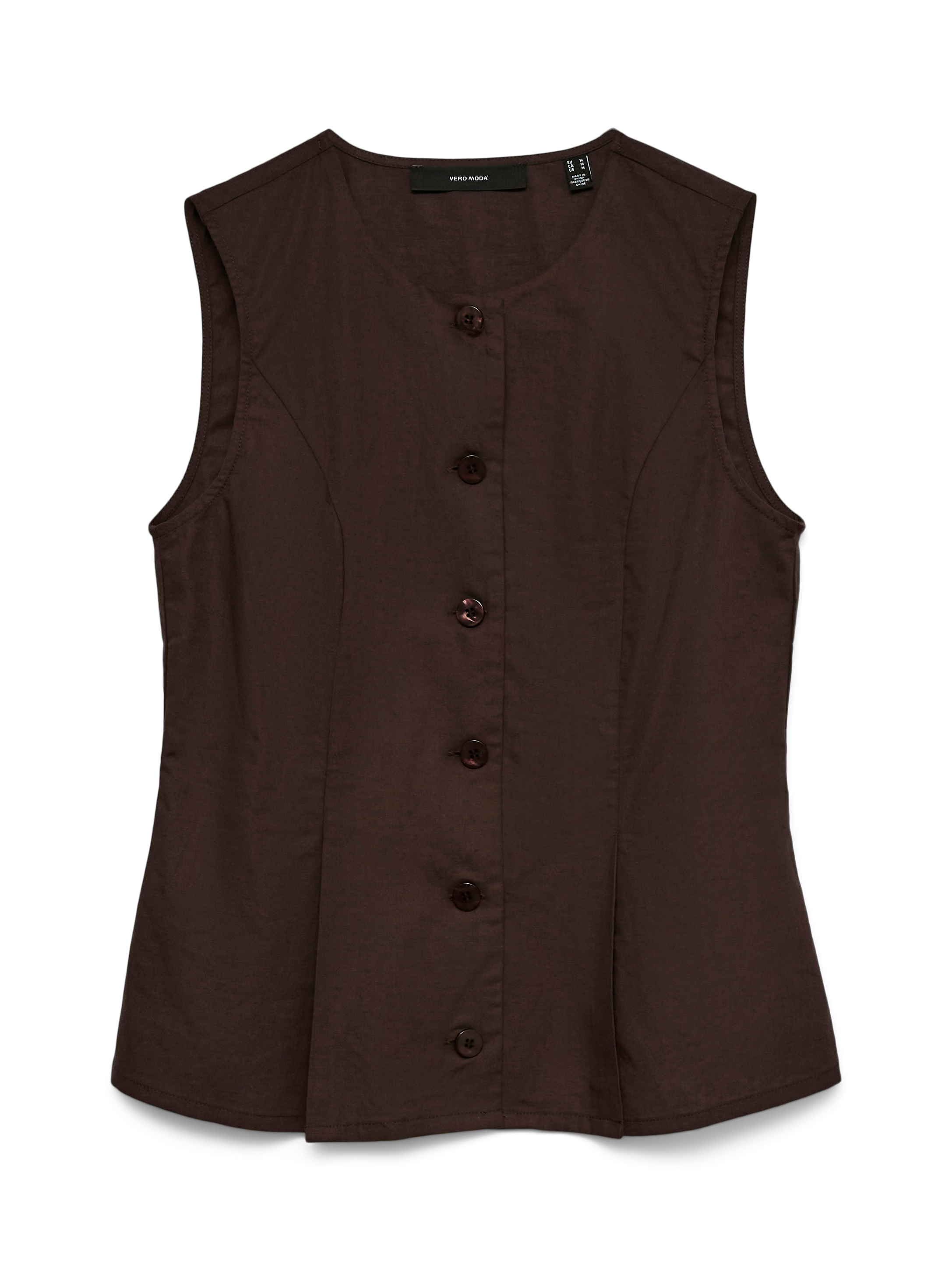 Vero Moda Gilet de costume »VMSELMA WAISTCOAT WVN NOOS« mélange coton, avec lin