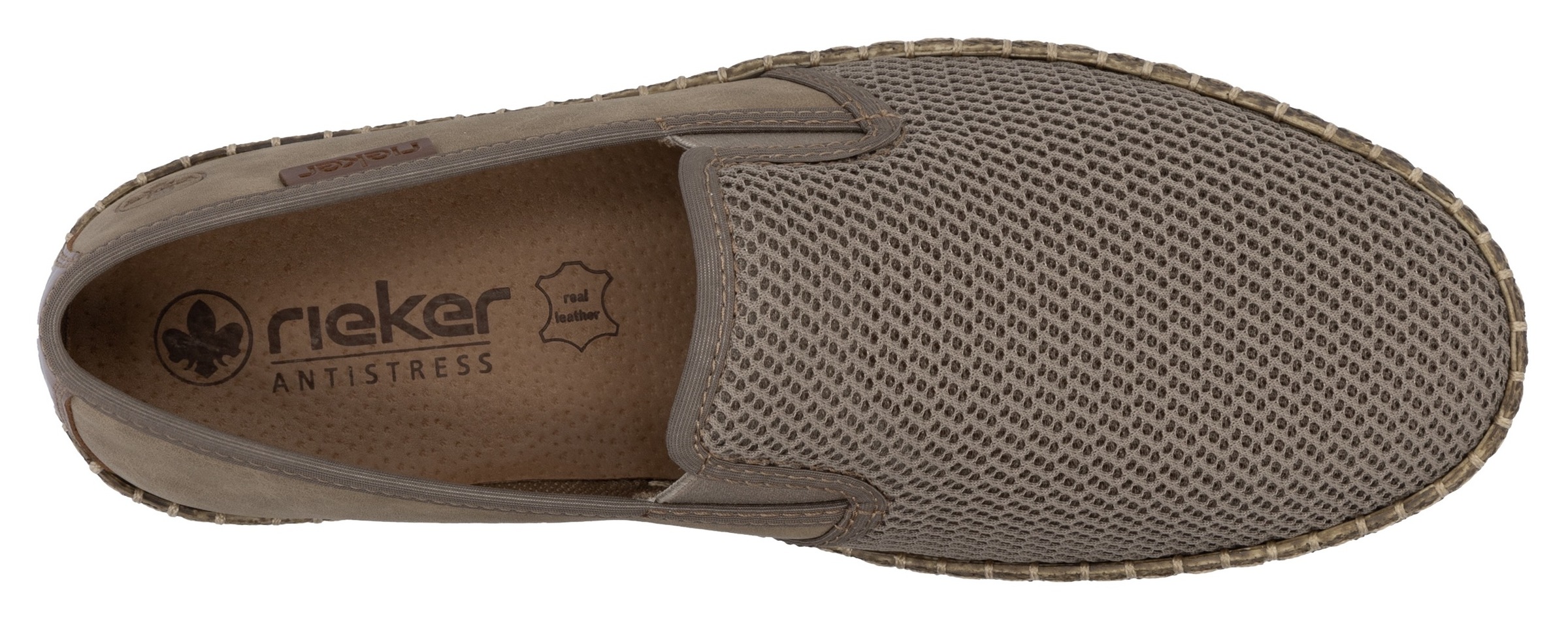 Rieker Espadrille  Slipper, Strandschuh, Sommerschuh mit Stretcheinsätzen