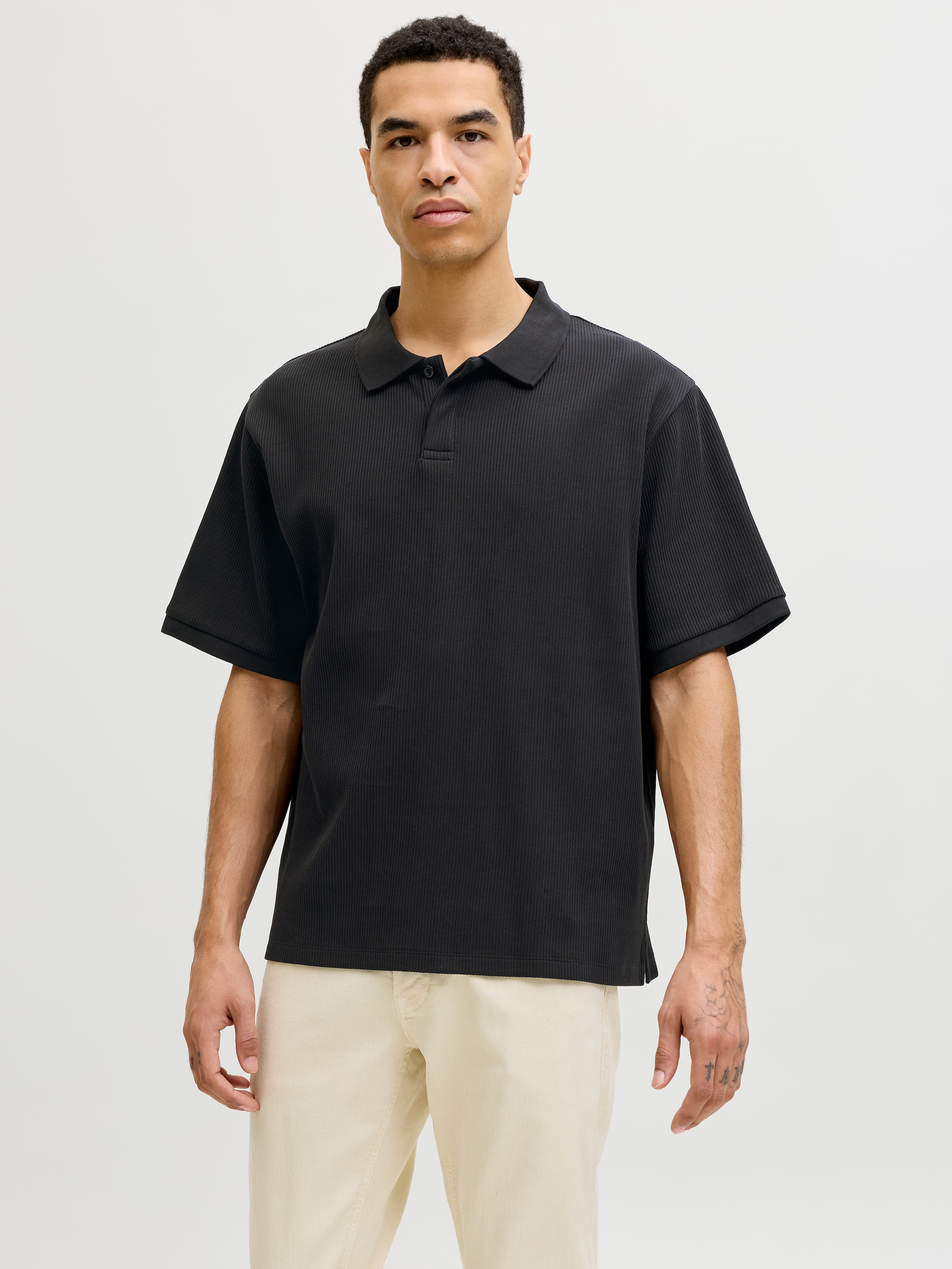Jack & Jones Poloshirt »JJEHARRISON STRUCTURE POLO SS LN« mit Polokragen