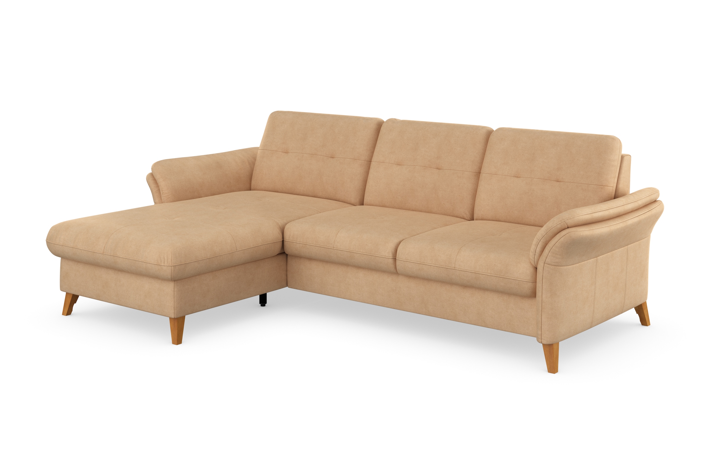 sit&more Ecksofa »Göteborg« Sitztiefenverstellung und Federkern, wahlweise mit Bettfunktion