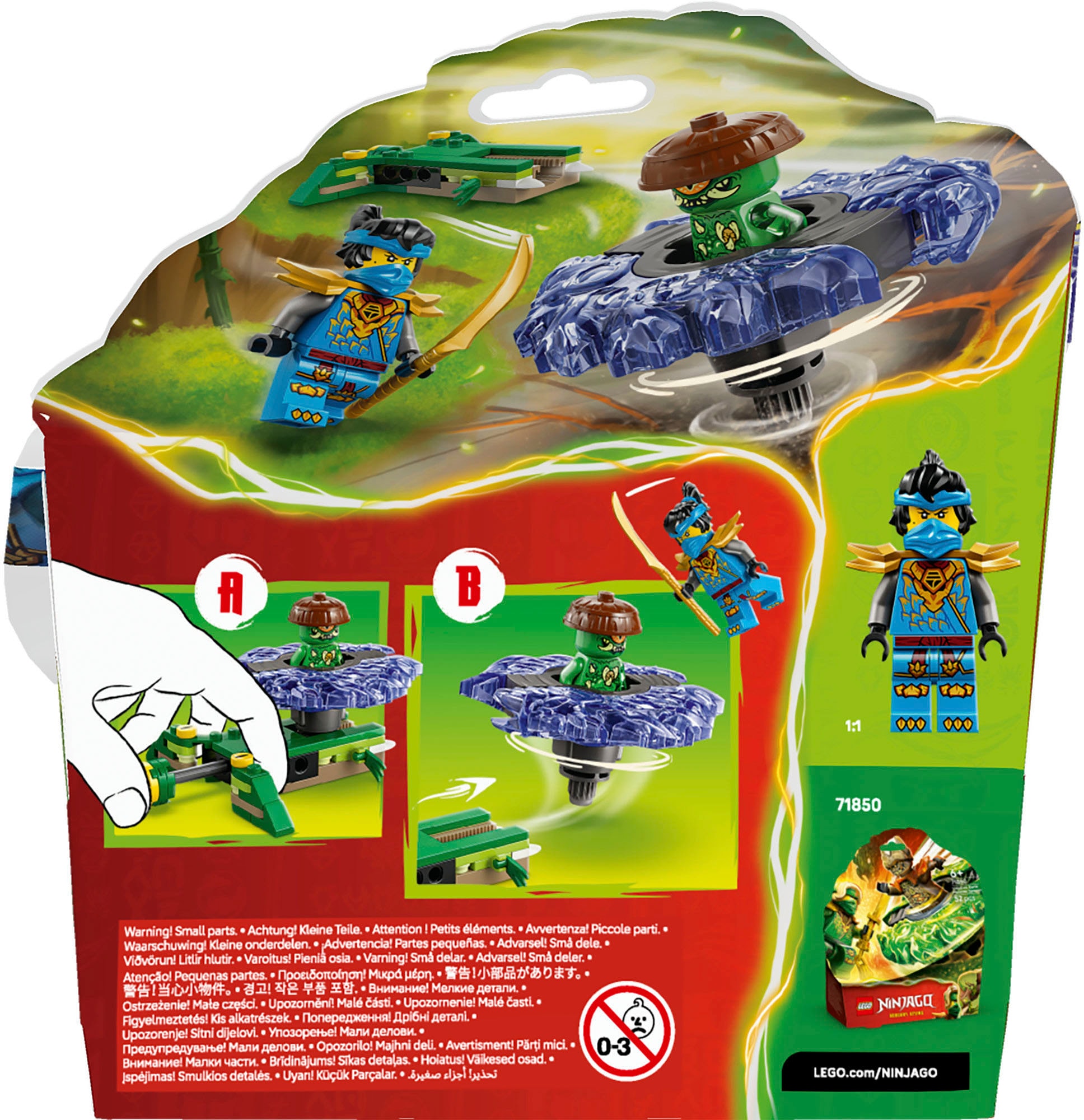 LEGO® Pions de construction »Nya vs. Mutationsmonster-Spinner (71849), LEGO Ninjago«