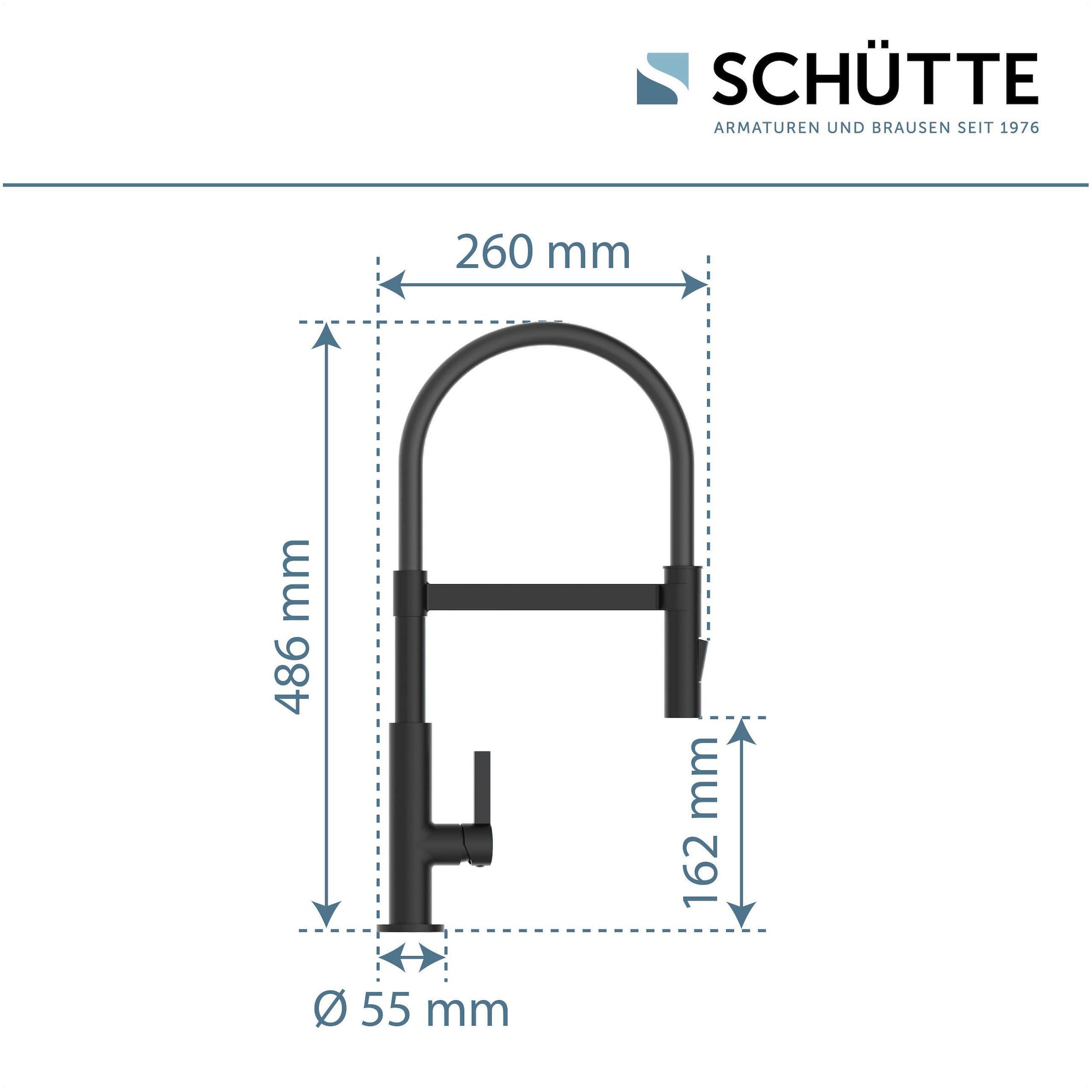 Schütte Robinet d'évier »MIAMI« fonction Cold-Start économe en énergie, pivotant à 360°, réglable en 2 positions