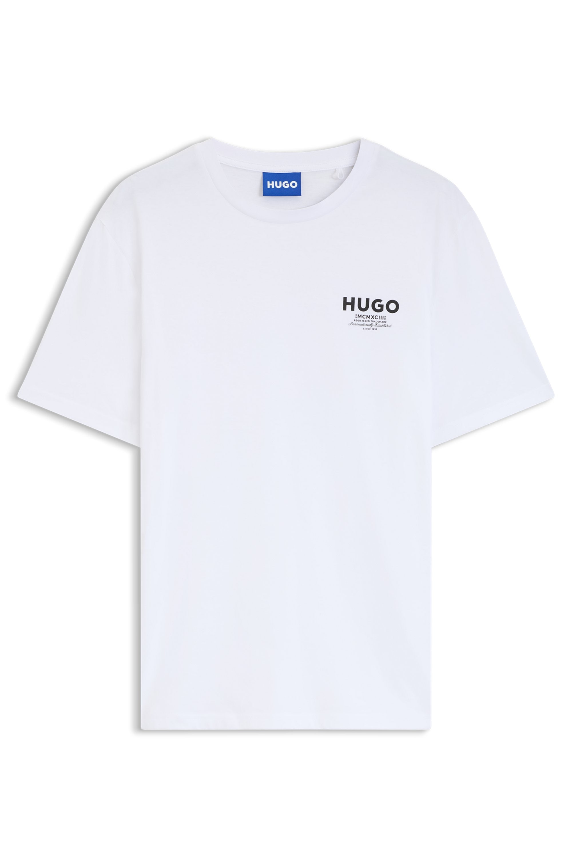 HUGO T-shirt »Nesptee« col rond, coupe régulière, coton pur