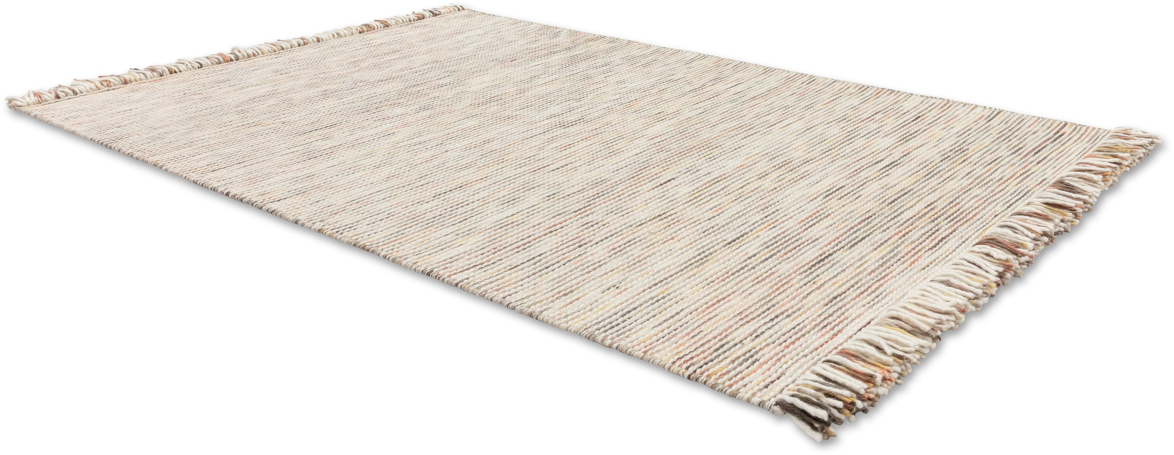 SCHÖNER WOHNEN-Kollektion »Arina« Rectangulaire 10 mm Höhe 80% laine pure, structure tissée, chiné, avec franges, salon