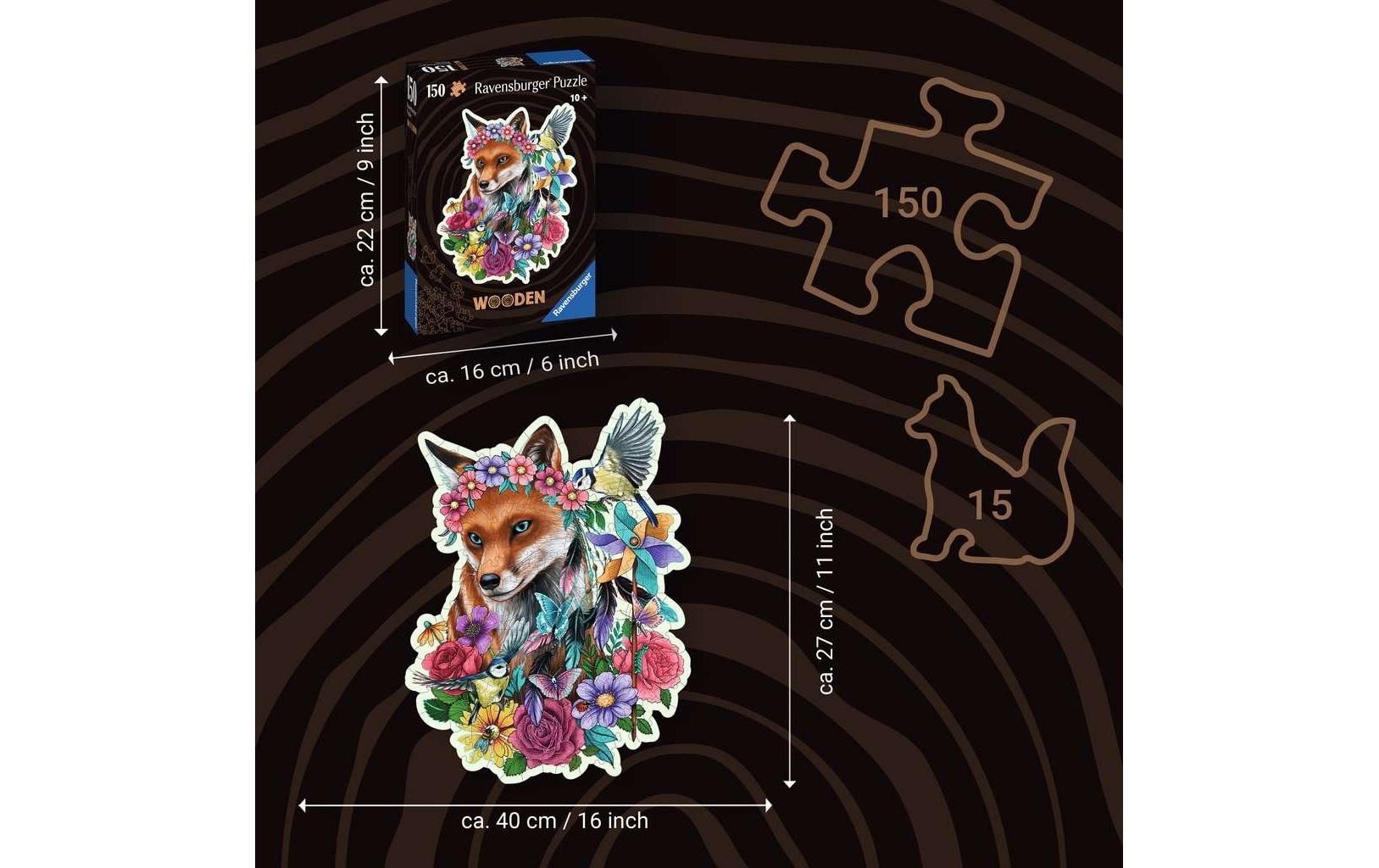 Ravensburger Puzzle »Wooden, Bunter Fuchs« Made in Europe
