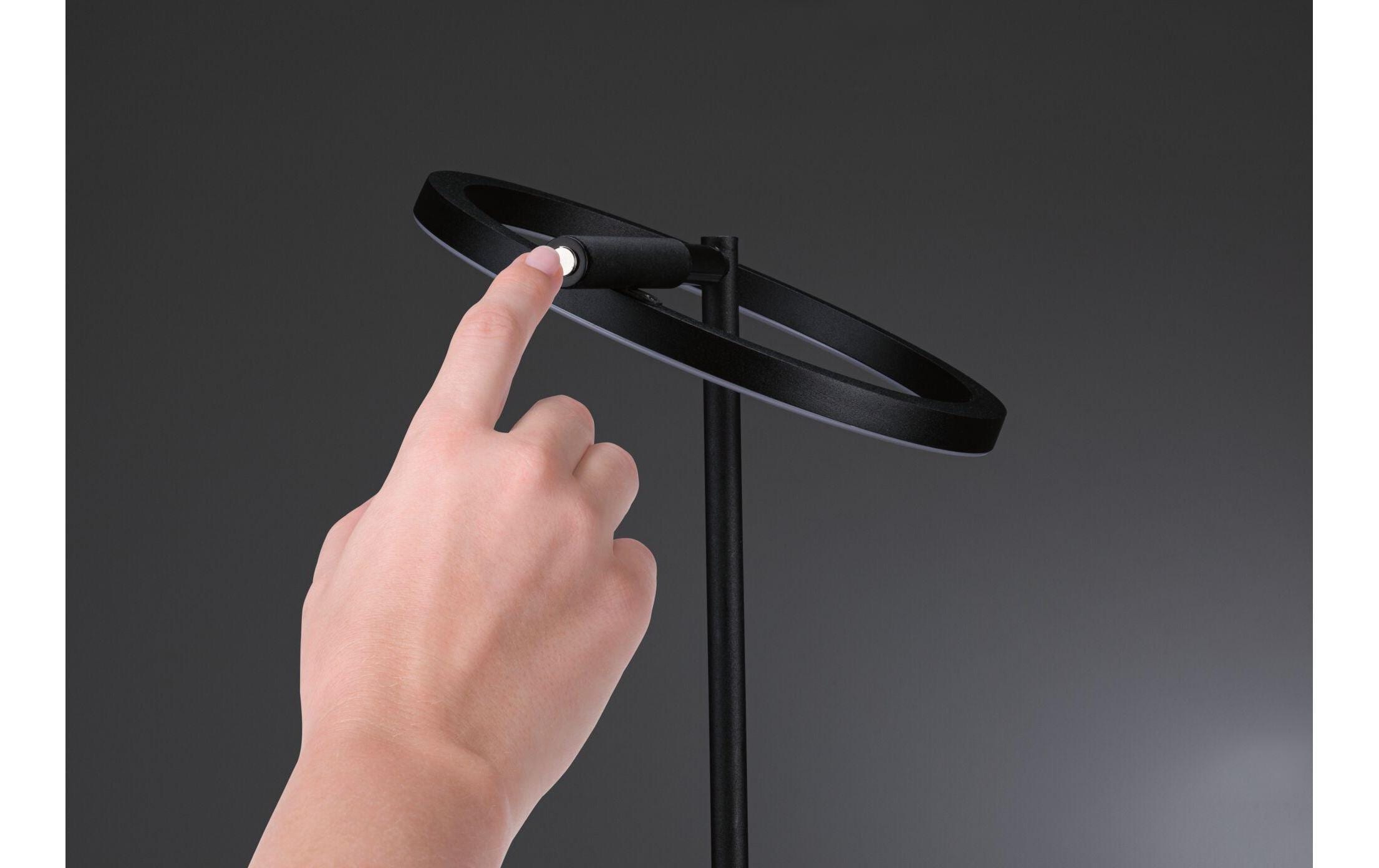 Paulmann Lampadaire à LED »Stehleuchte Odila, Schwarz matt« Module LED blanc chaud - blanc froid