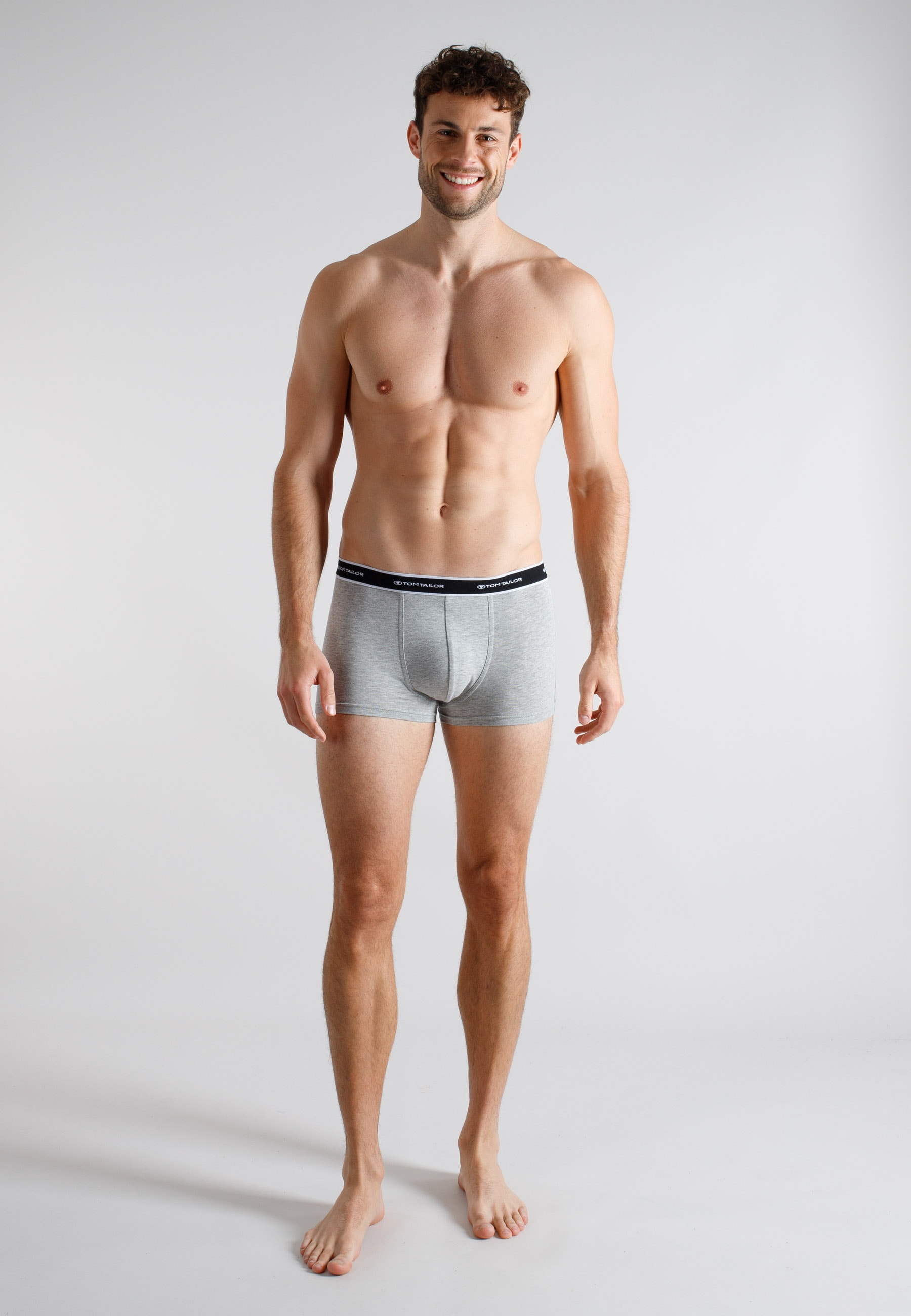 TOM TAILOR Boxers »Kentucky« Packung, 2er Pack,  weich, bequem, basic, eng, atmungsaktiv, Logobund, Baumwollmix