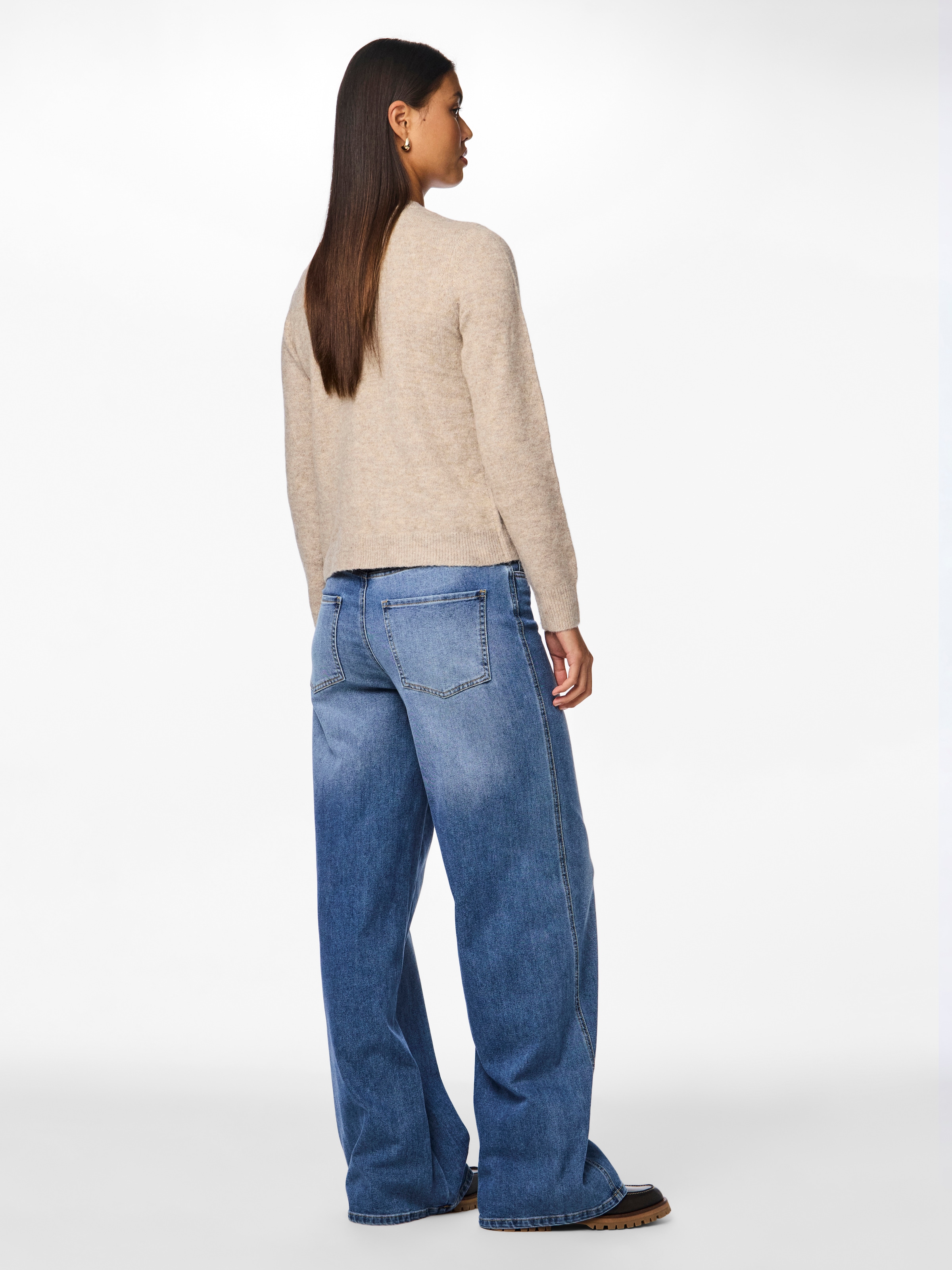 pieces Veste en tricot »PCMALOU LS KNIT CARDIGAN NOOS BC« Mélange de matières, coupe slim