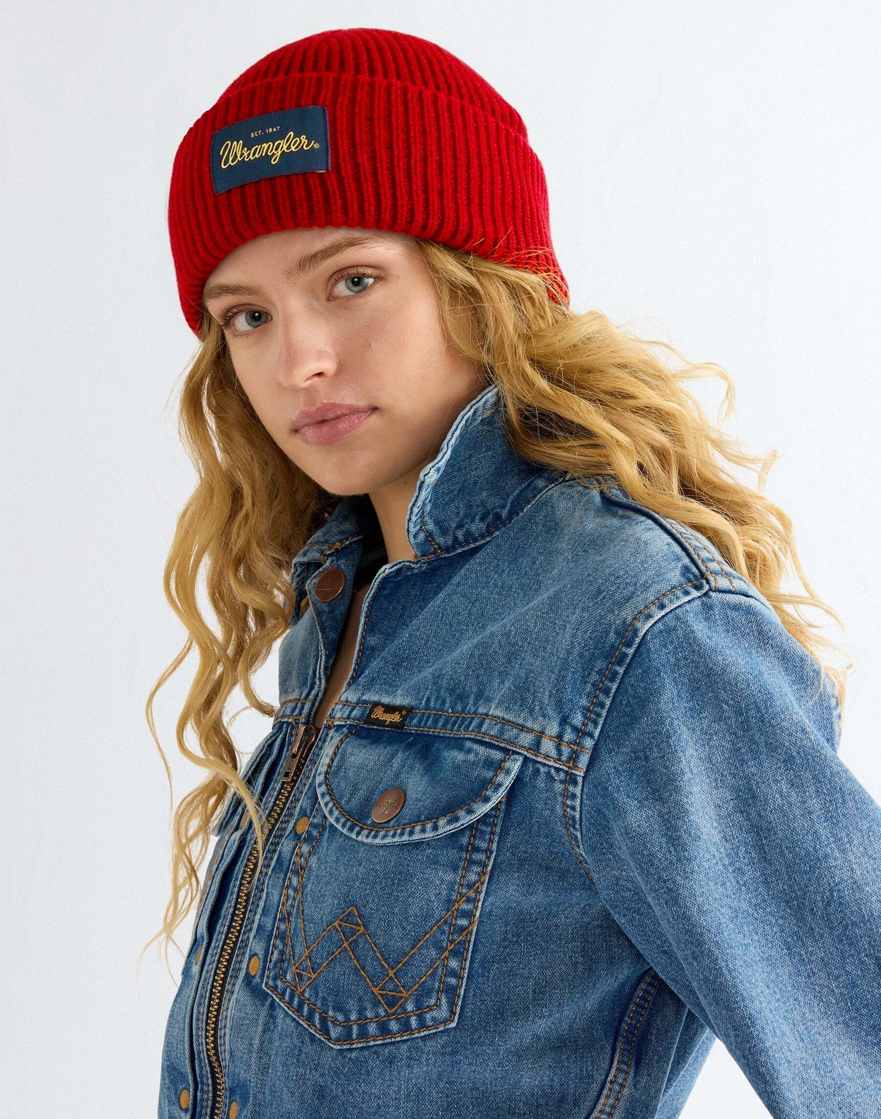 Wrangler Strickmütze »WRANGLER Mütze Ribbed Wool«