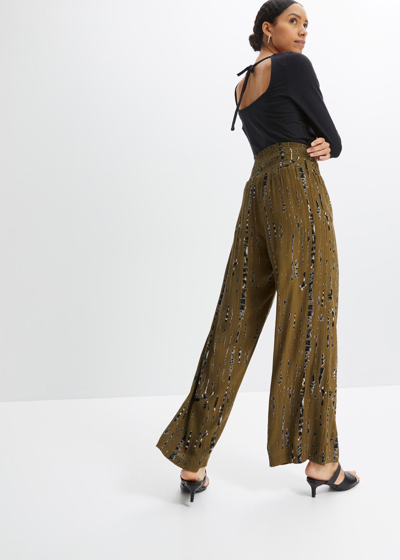 bonprix Palazzohose  Palazzo-Hose aus fliessender Viskose