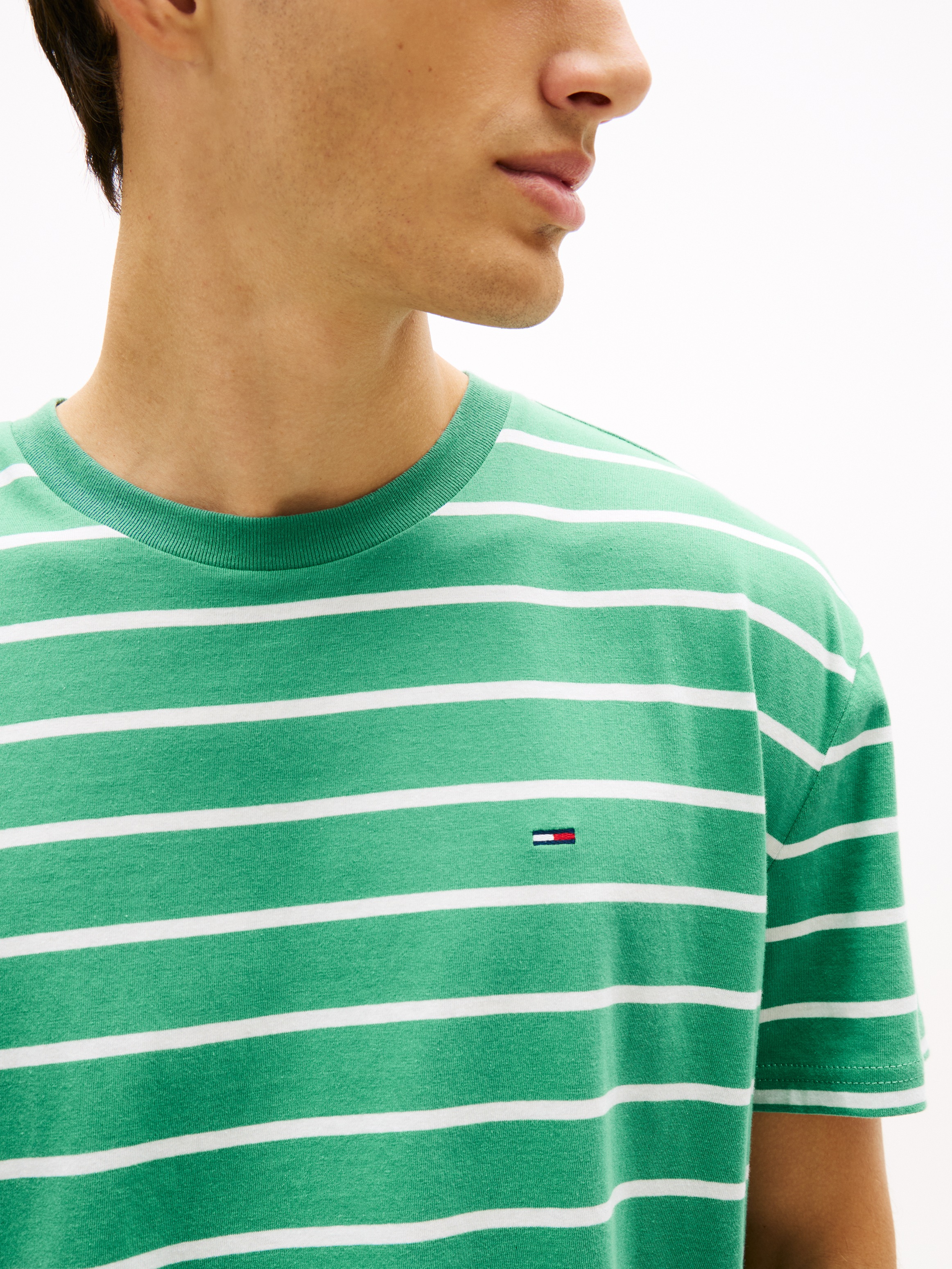 Tommy Jeans T-Shirt »TJM REGULAR STRIPE« Regular fit mit Rundhalsausschnitt