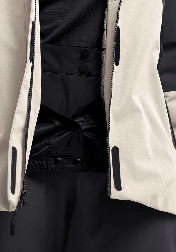 Jack Wolfskin Skijacke »FLOWLINE 2L INS JKT W« mit Kapuze mit TEXAPORE 2L, abnehmbare Kapuze, atmungsaktiv, wasserdicht