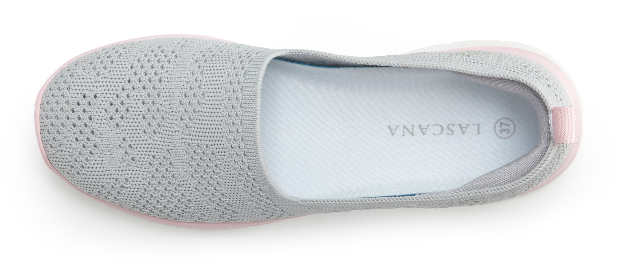 LASCANA Slipper »Ballerina, Sneaker, Freizeitschuh, Slip-On-Sneaker,«  zum Reinschlüpfen, ultraleicht VEGAN