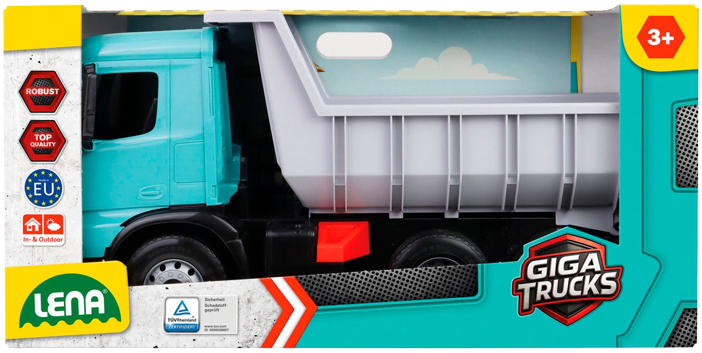 Lena® Benne à jouets »Giga Trucks Muldenkipper Mercedes-Benz Arocs, petrol« fabriqué en Europe