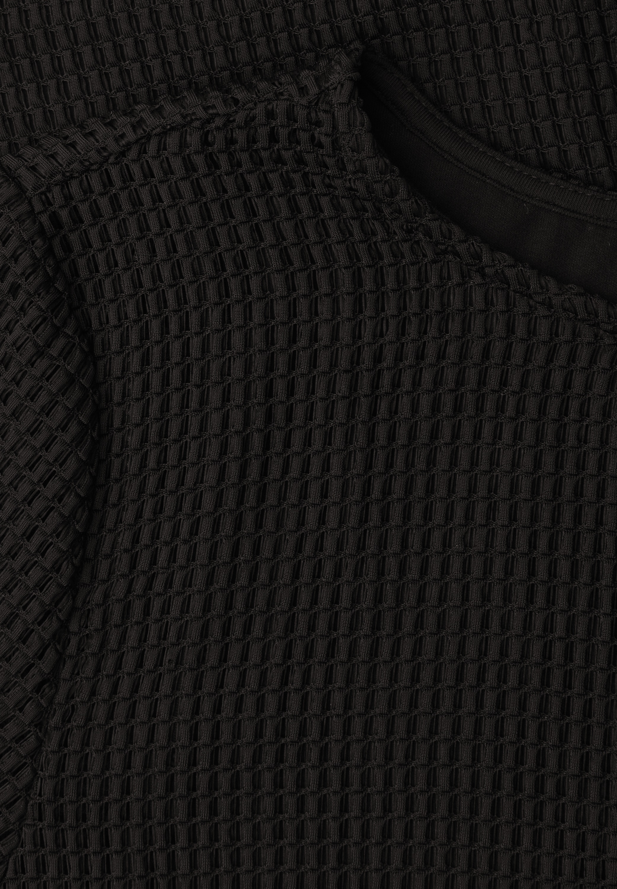 STREET ONE T-shirt 2 en 1 Sommershirt aus Mesh mit U-Boot-Ausschnitt