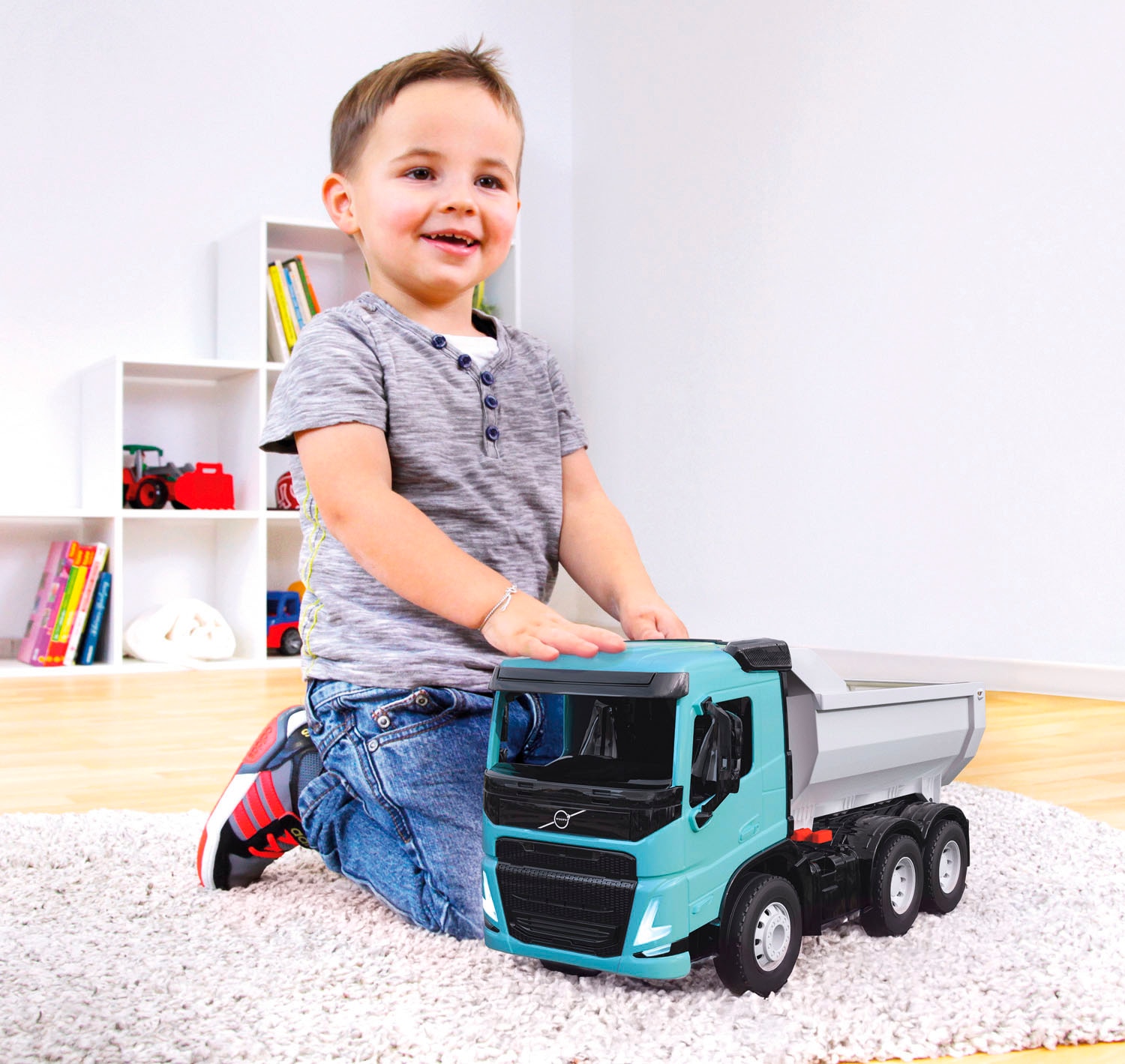 Lena® Benne à jouets »Worxx Kipper Volvo FMX« fabriqué en Europe