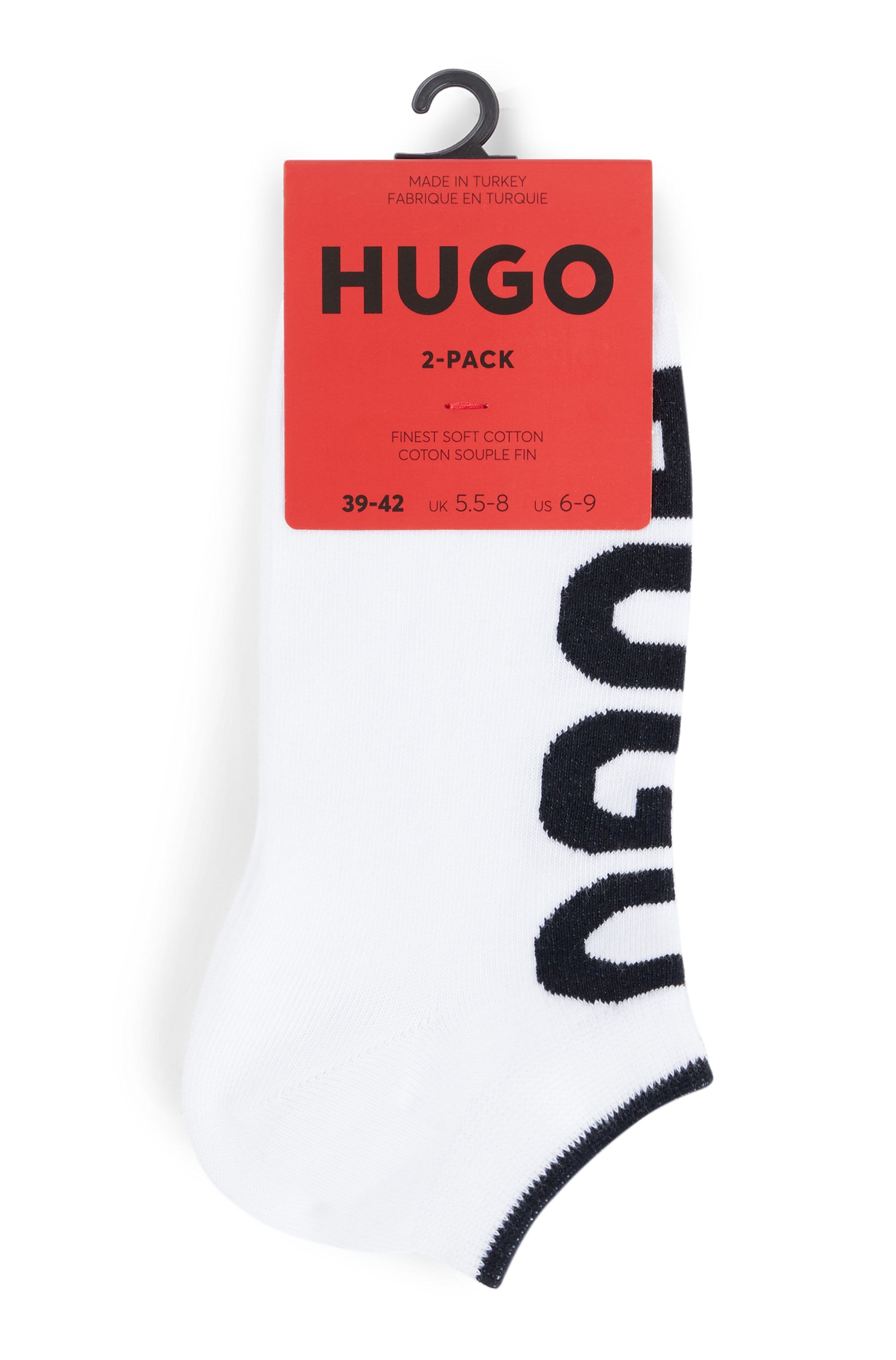 BOSS Chaussettes d'affaires »2P AS Logo CC« Packung, 2er Pack, 2 cuis tlg. mit grossem HUGO Logo-Schriftzug