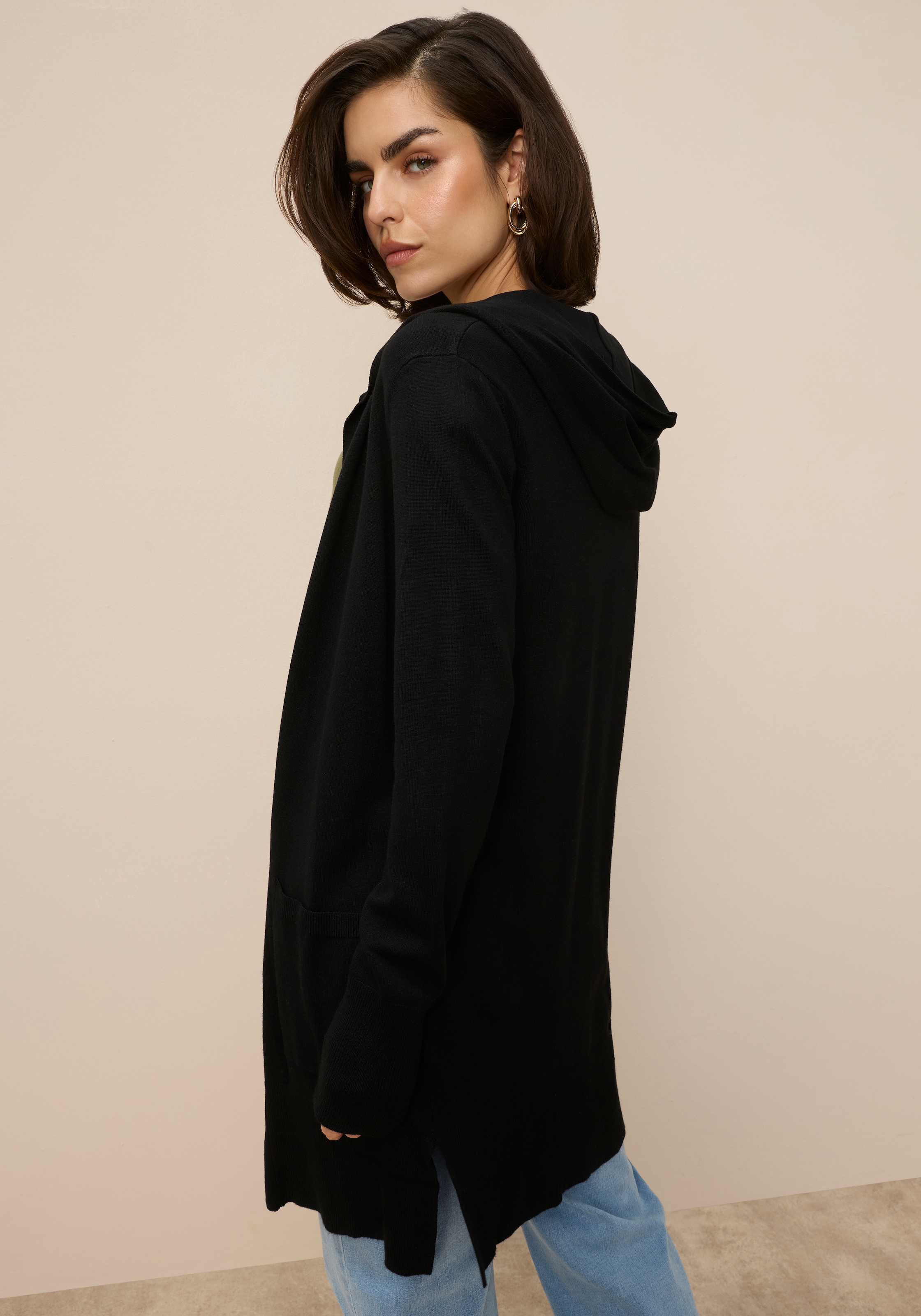 Tamaris Strickjacke mit Kapuze