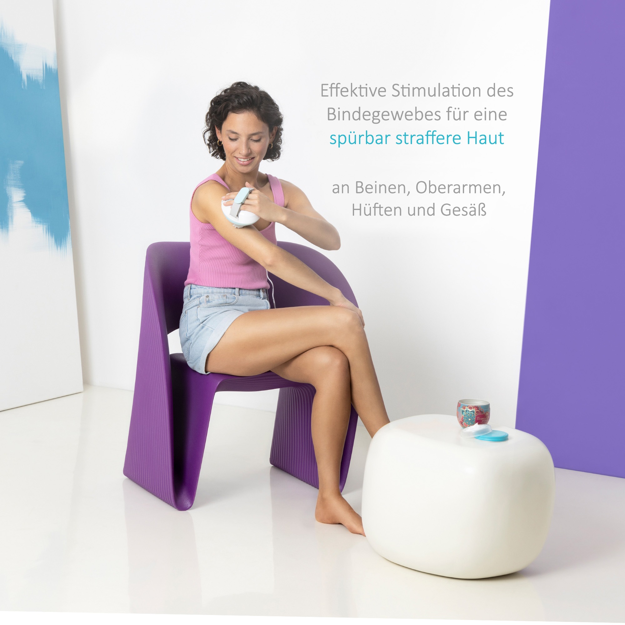 Medisana Massagegerät »AC-80E« Cellulite-Massagegerät, 3 × 2 rotierende Massagerollen, Selbstmassage