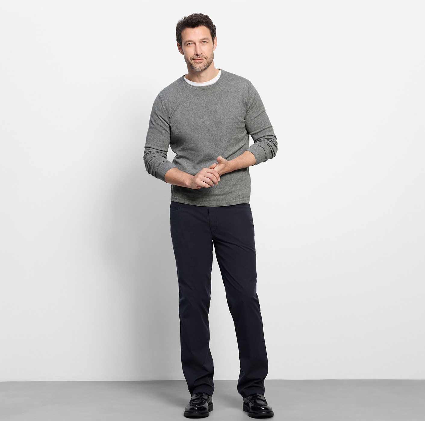 OLYMP Pull à col rond »OLYMP Strick Casual« Crew Neck