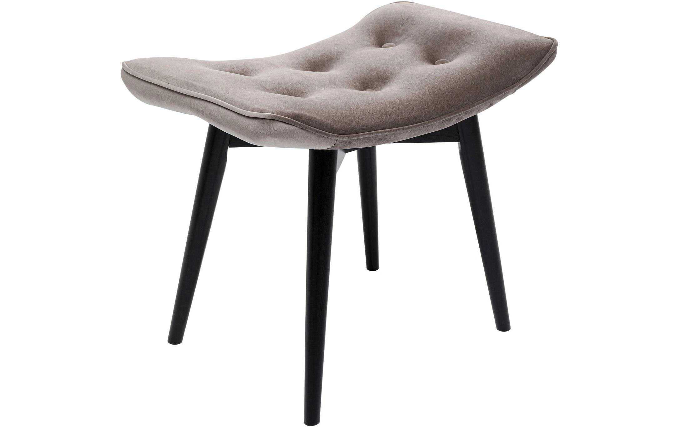 Kare Design Tabouret »Black Vicky Velvet 46 x 59 cm«